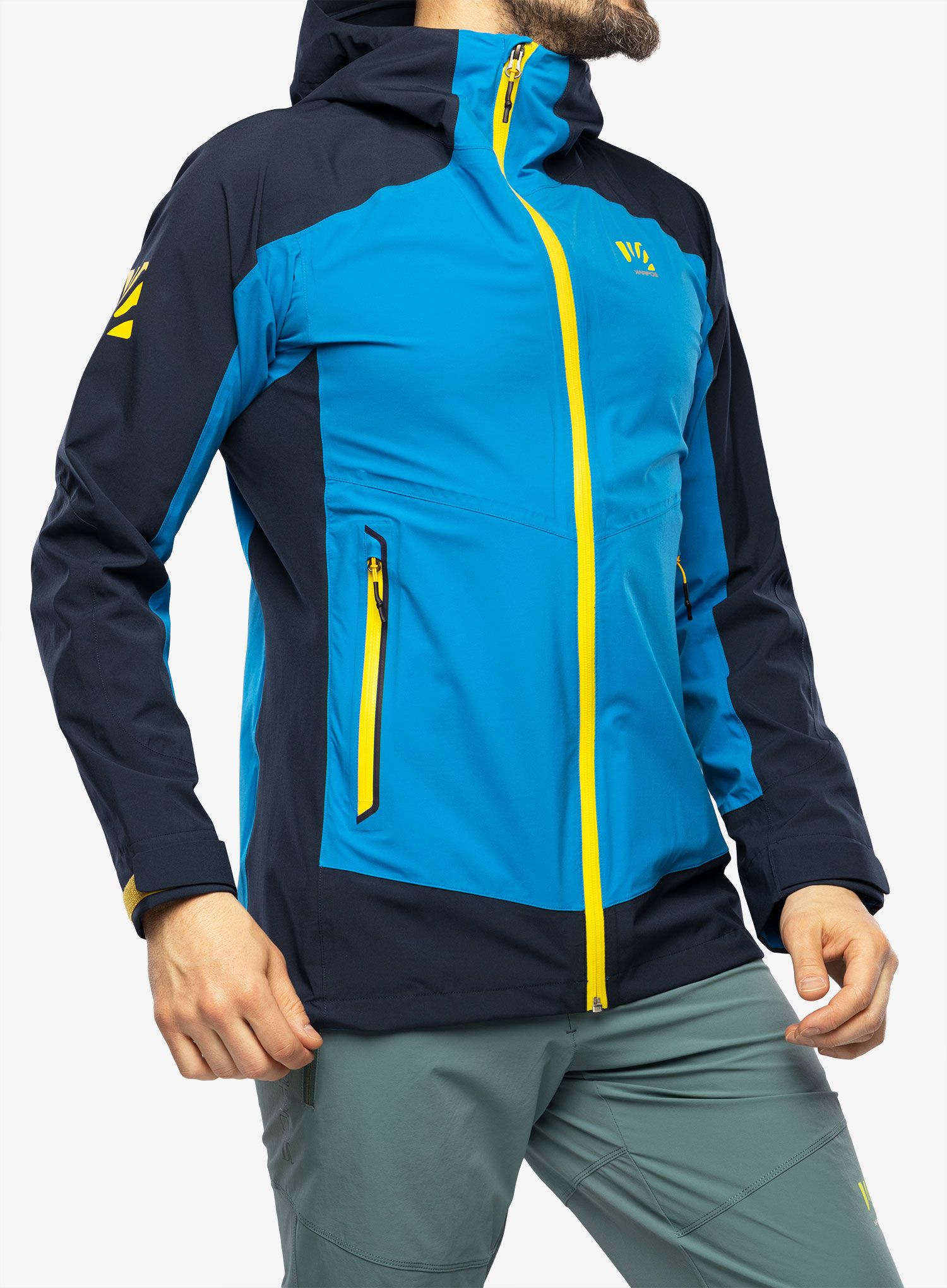 Bunda do deště Karpos Temporale Jacket - indigo bunting/outer space