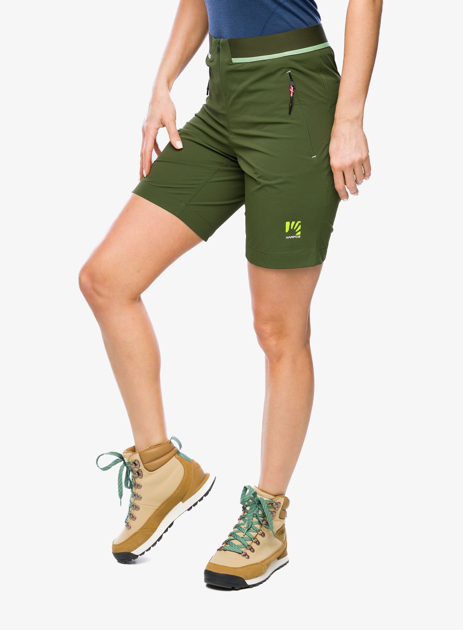Turistické kraťasy dámské Karpos Tre Cime Bermuda - rifle green/arcadian