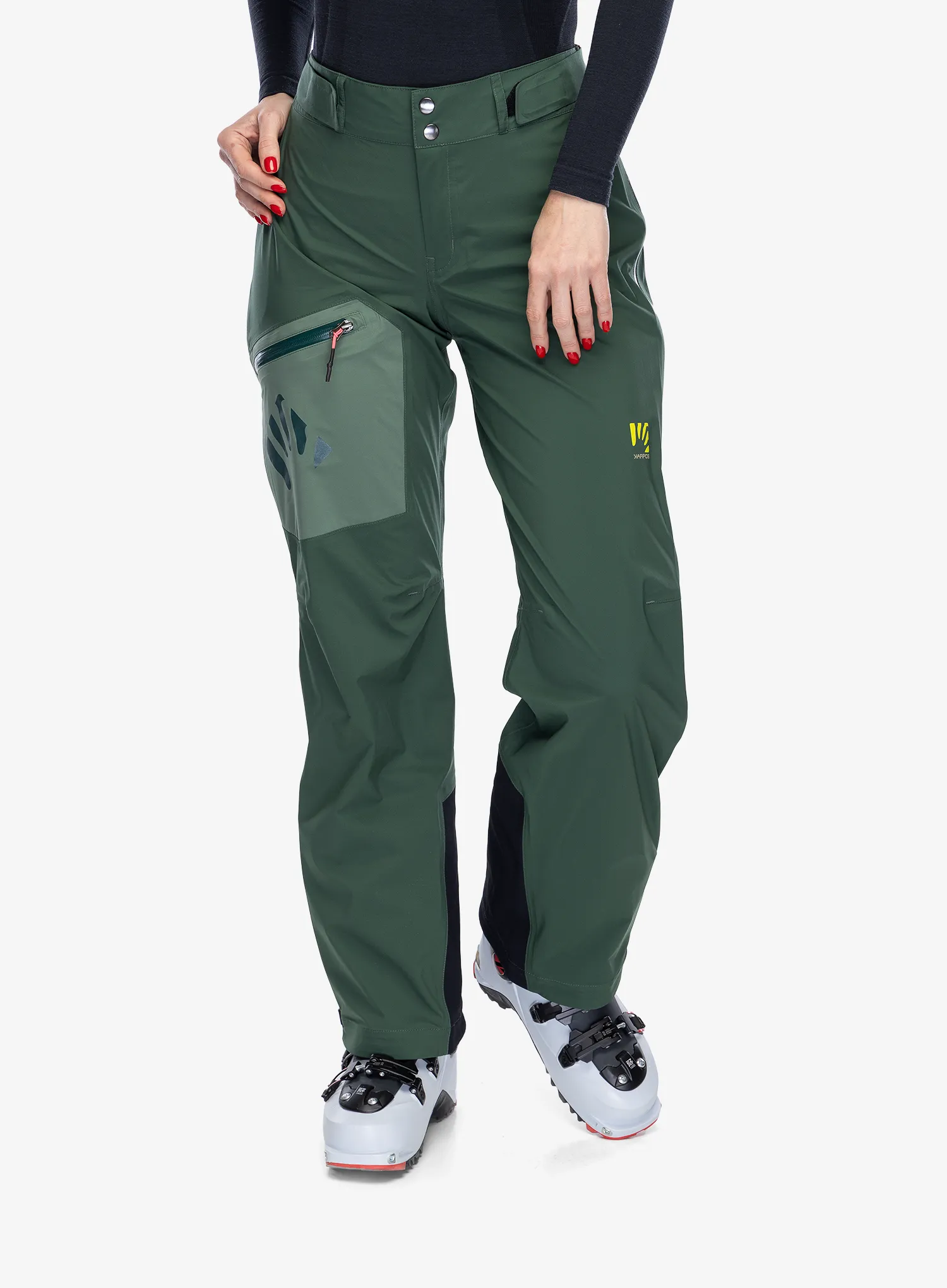 Kalhoty dámské Karpos Valsesia Shell Pants - jungle green/duck green