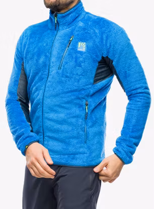 Fleece mikina Karpos Vertice Fleece - diva blue