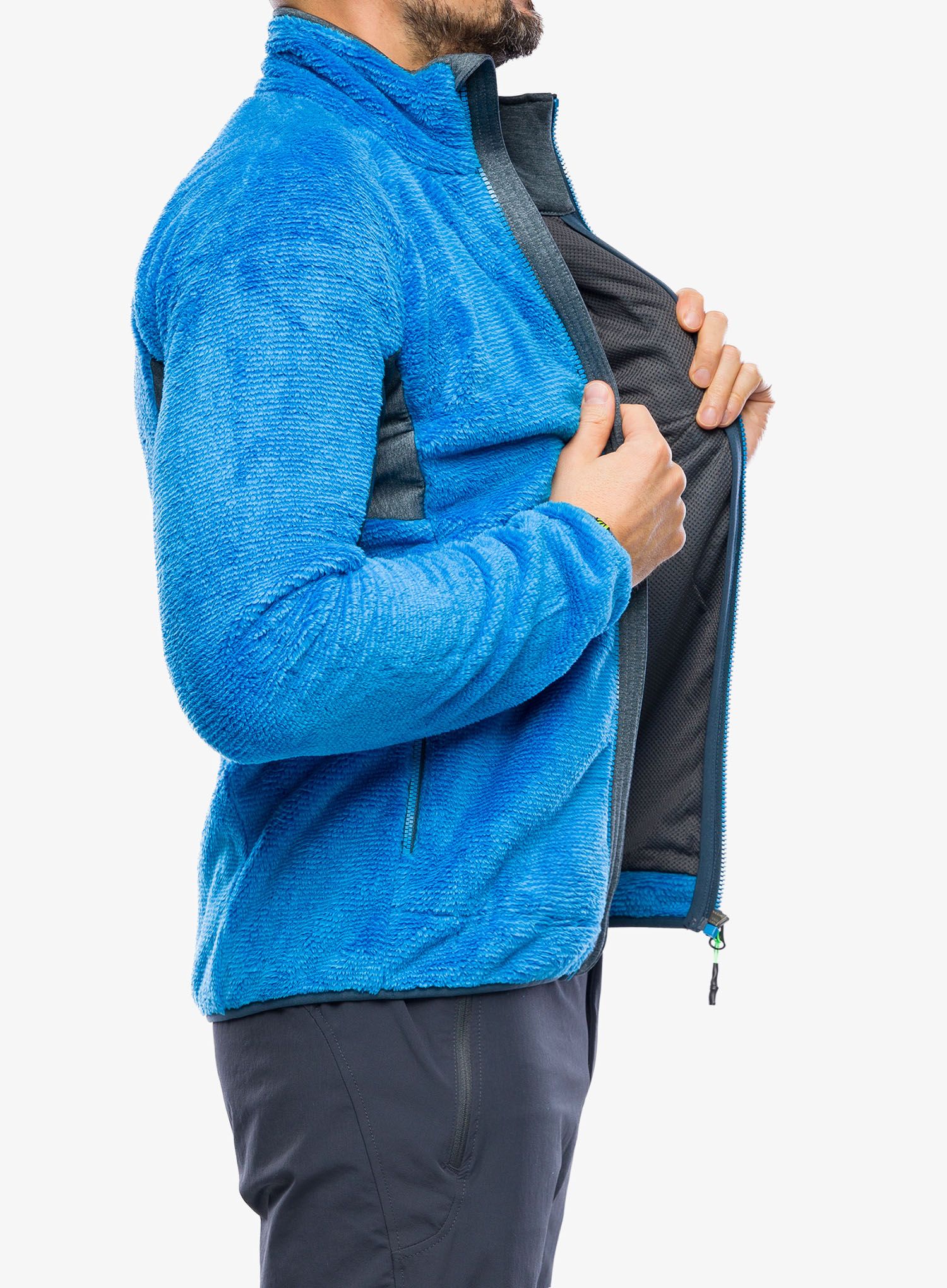 Fleece mikina Karpos Vertice Fleece - diva blue