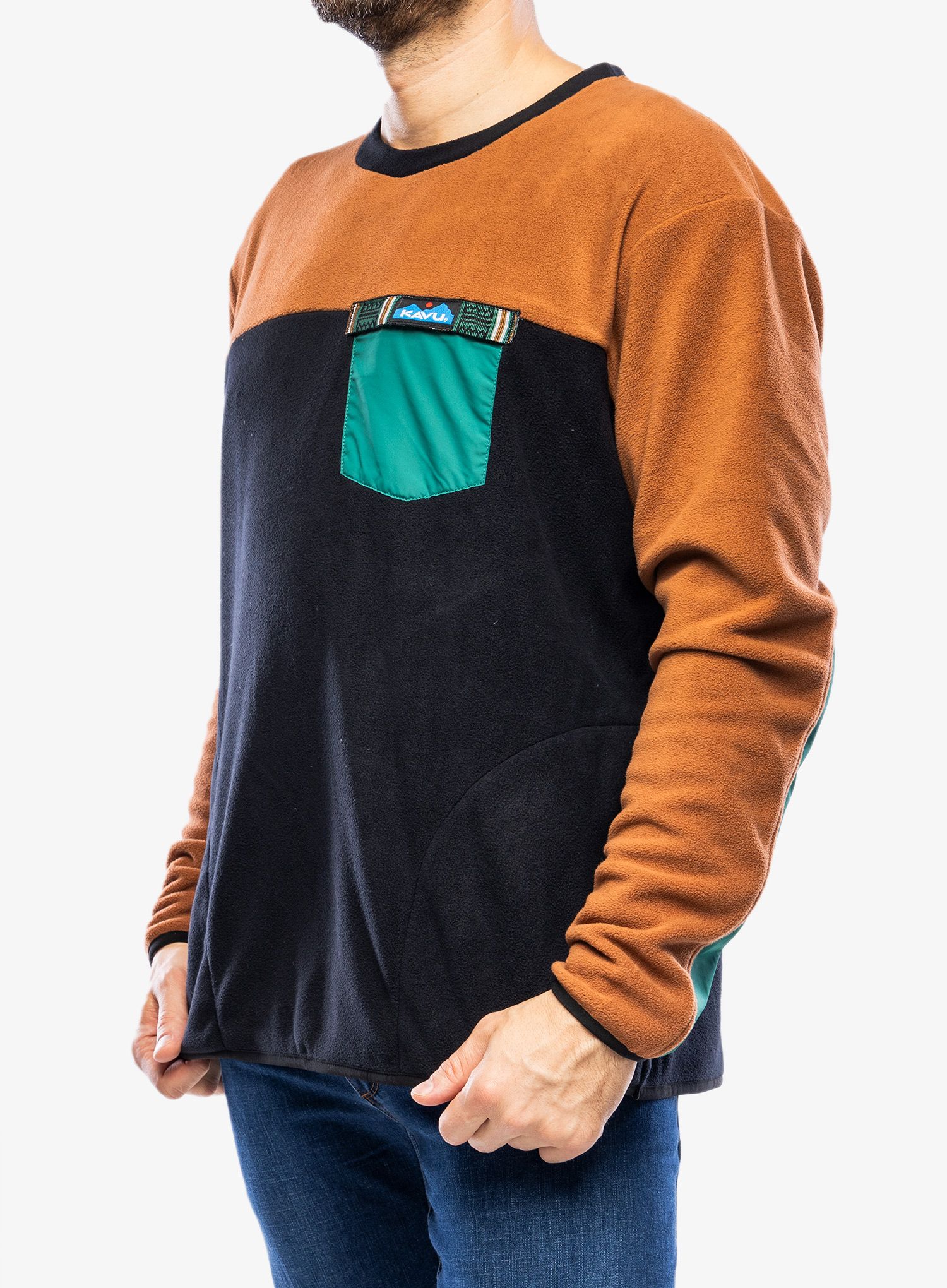 Mikina bez kapuce Kavu Crew Who - woodlot