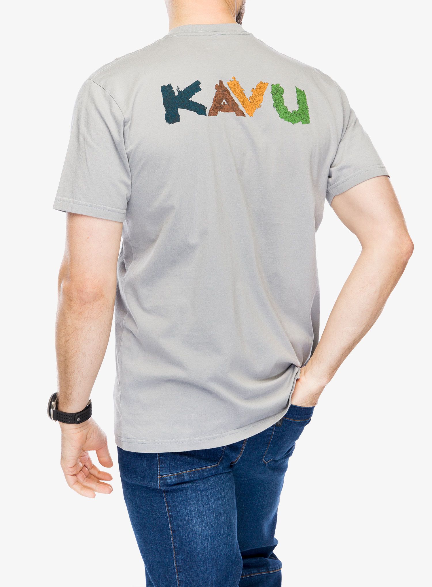 Bavlněné tričko Kavu Doddle Days - ultimate grey