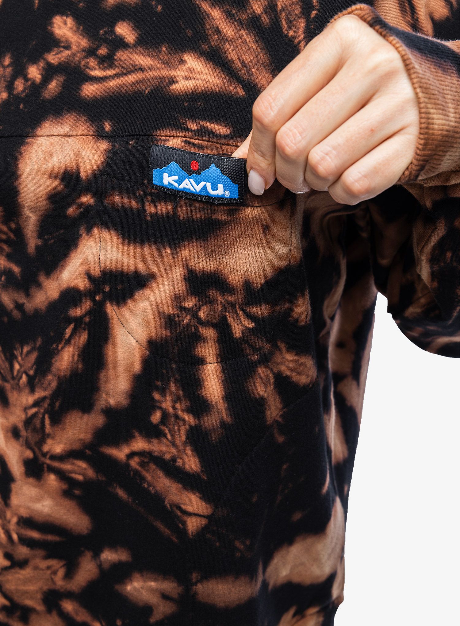Dámská mikina s kapucí Kavu En Route - range tie dye