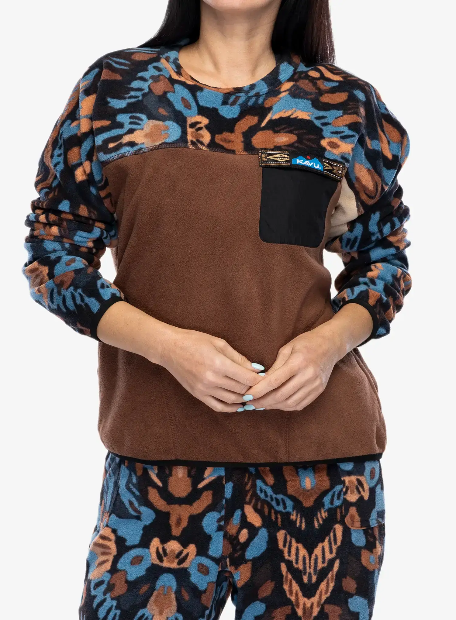 Fleece mikina dámská Kavu Kelowna - mingle mode