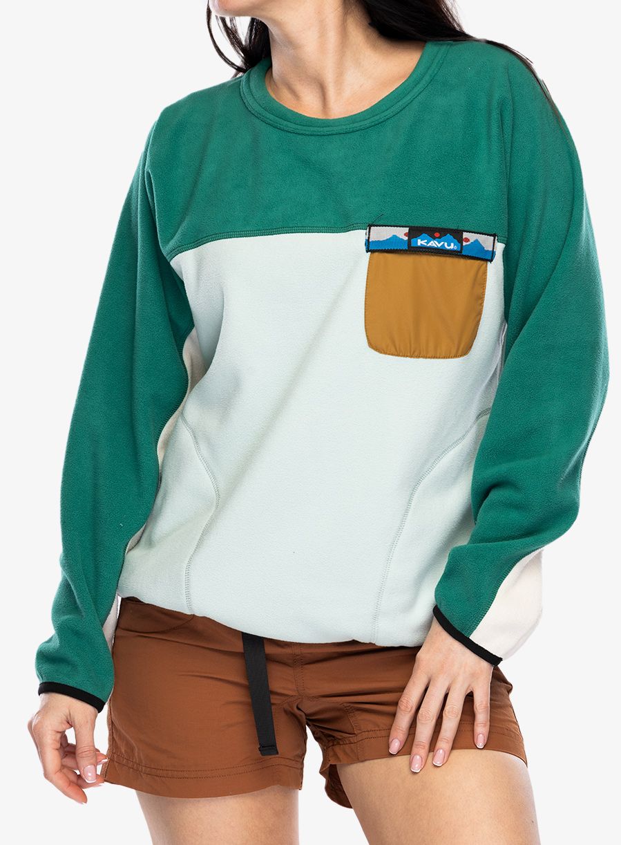 Fleece mikina dámská Kavu Kelowna - ocean mist