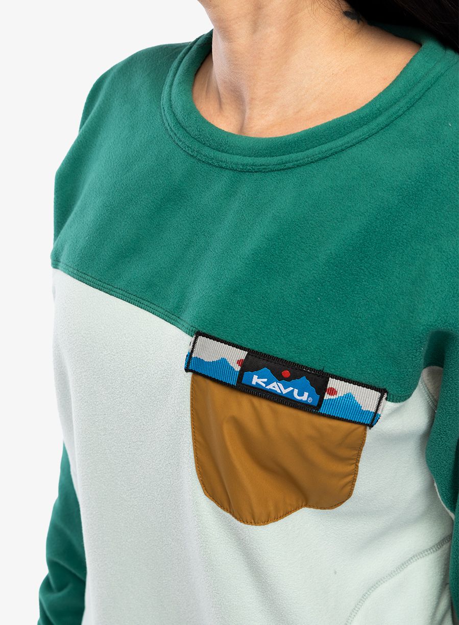 Fleece mikina dámská Kavu Kelowna - ocean mist