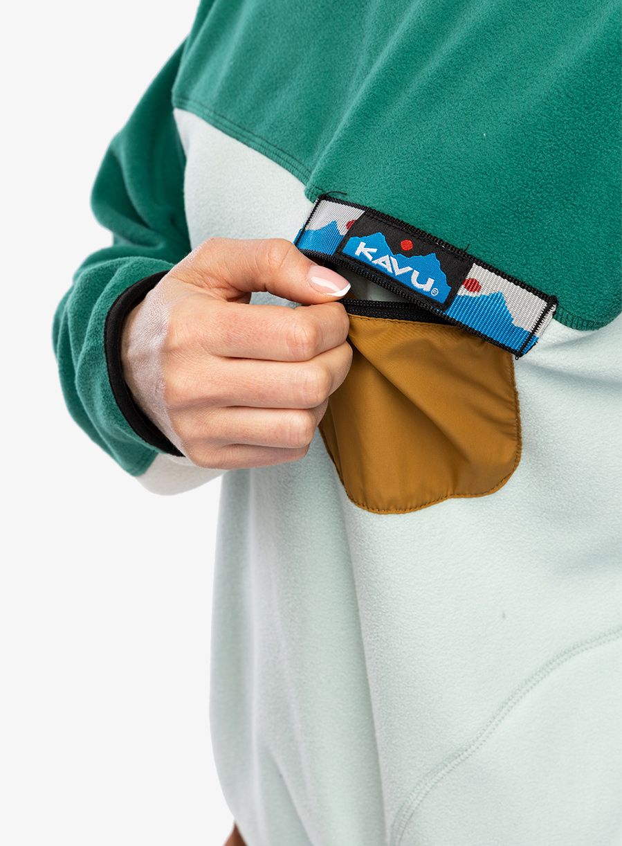 Fleece mikina dámská Kavu Kelowna - ocean mist
