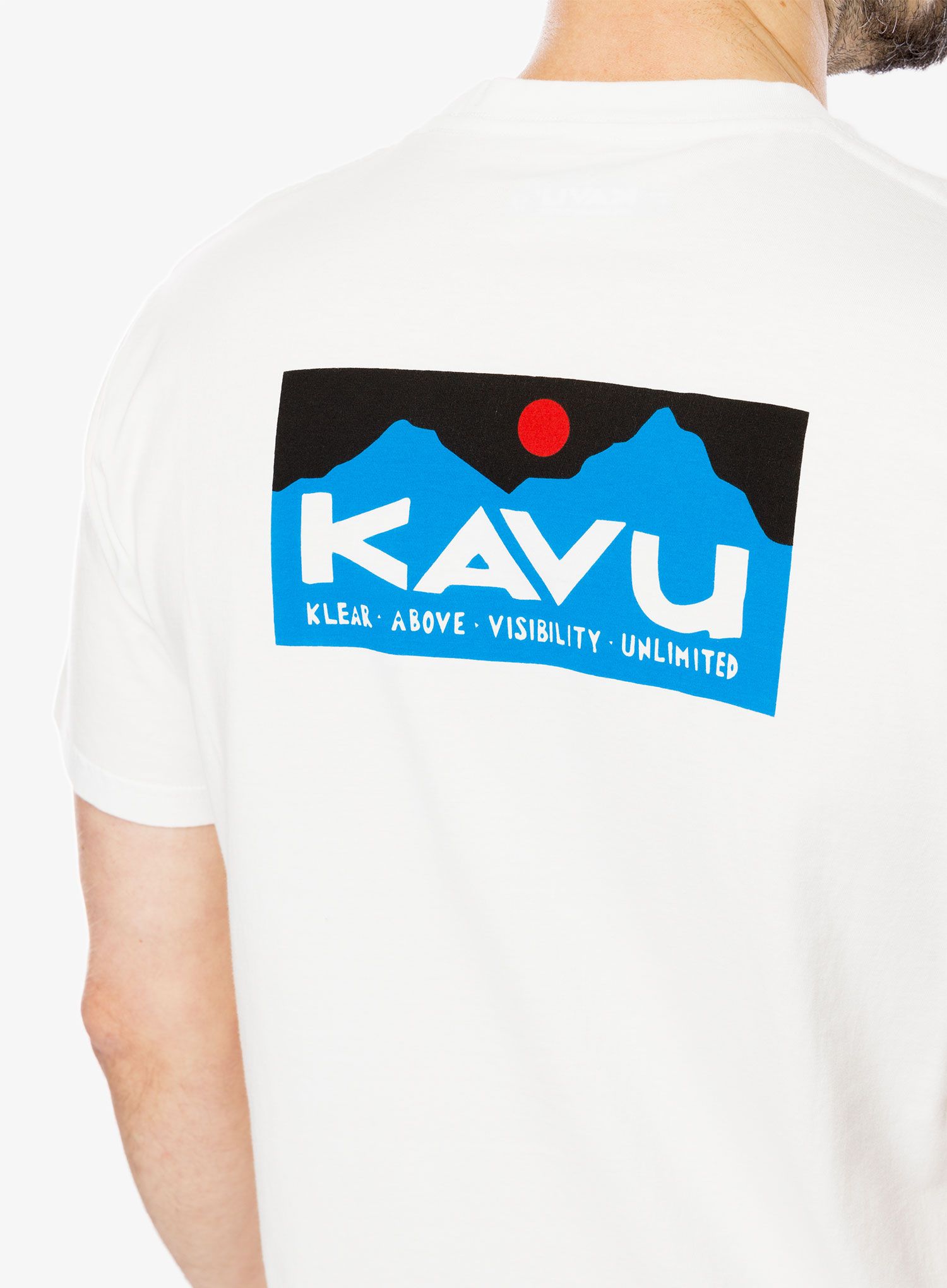 Bavlněné tričko Kavu Klear Above Etch Art - off white