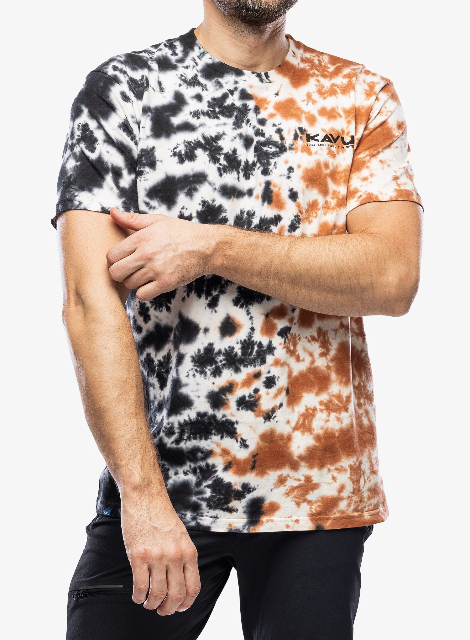 Bavlněné tričko Kavu Klear Above Etch Art - resin tie dye