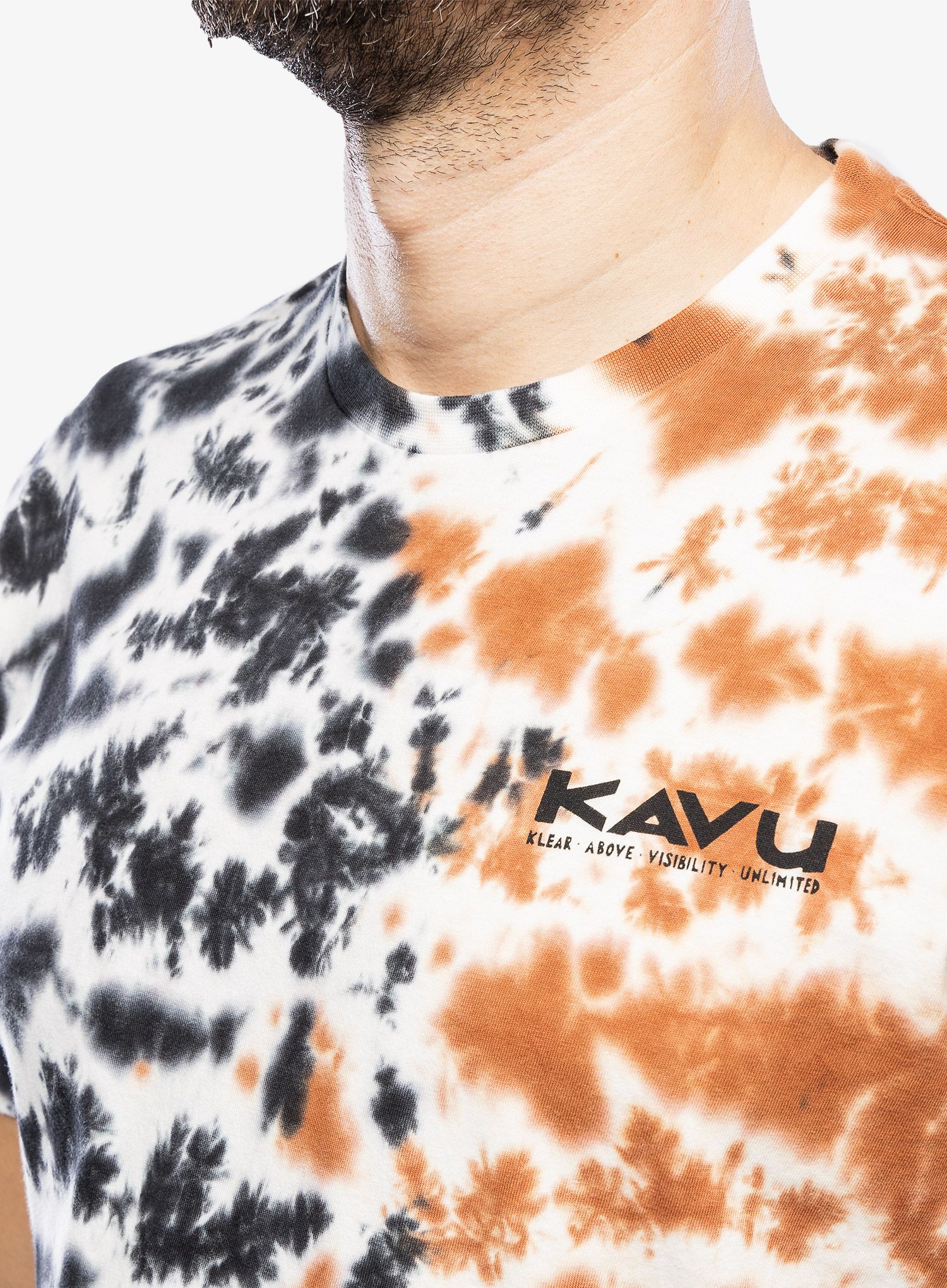 Bavlněné tričko Kavu Klear Above Etch Art - resin tie dye