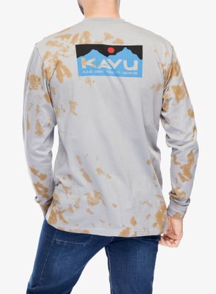 Tričko s dlouhým rukávem Kavu LS Etch Art - moonstone tie dye