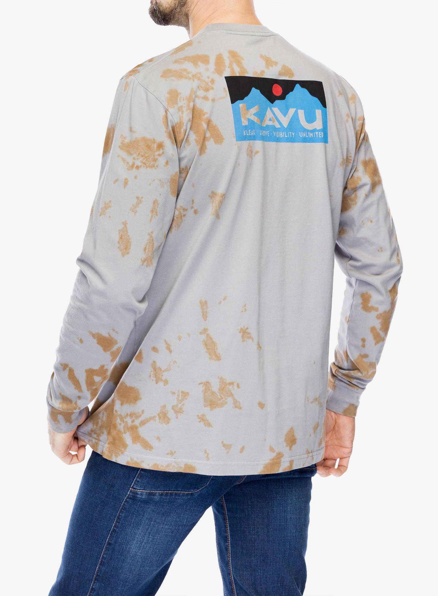 Tričko s dlouhým rukávem Kavu LS Etch Art - moonstone tie dye