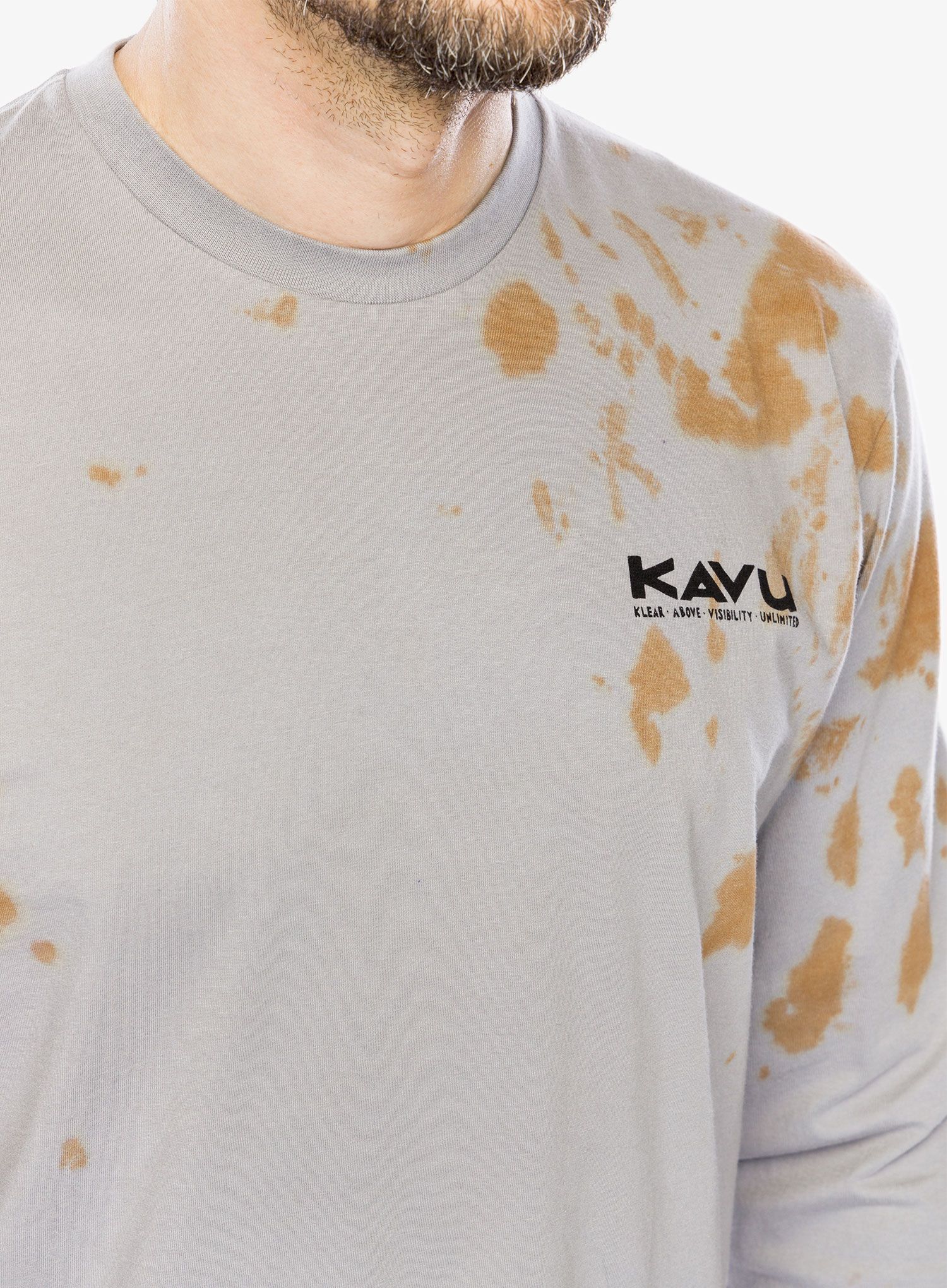 Tričko s dlouhým rukávem Kavu LS Etch Art - moonstone tie dye