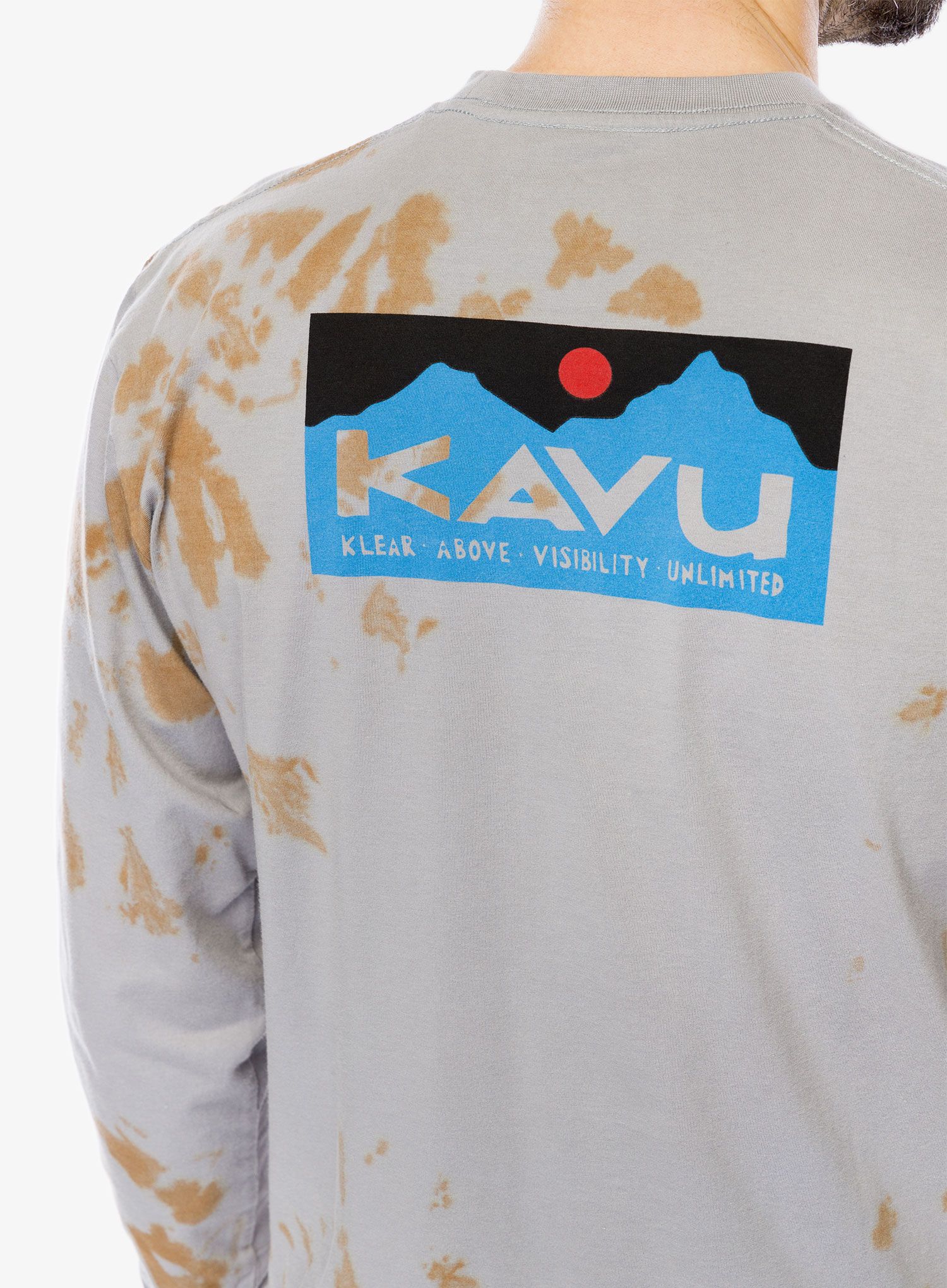 Tričko s dlouhým rukávem Kavu LS Etch Art - moonstone tie dye