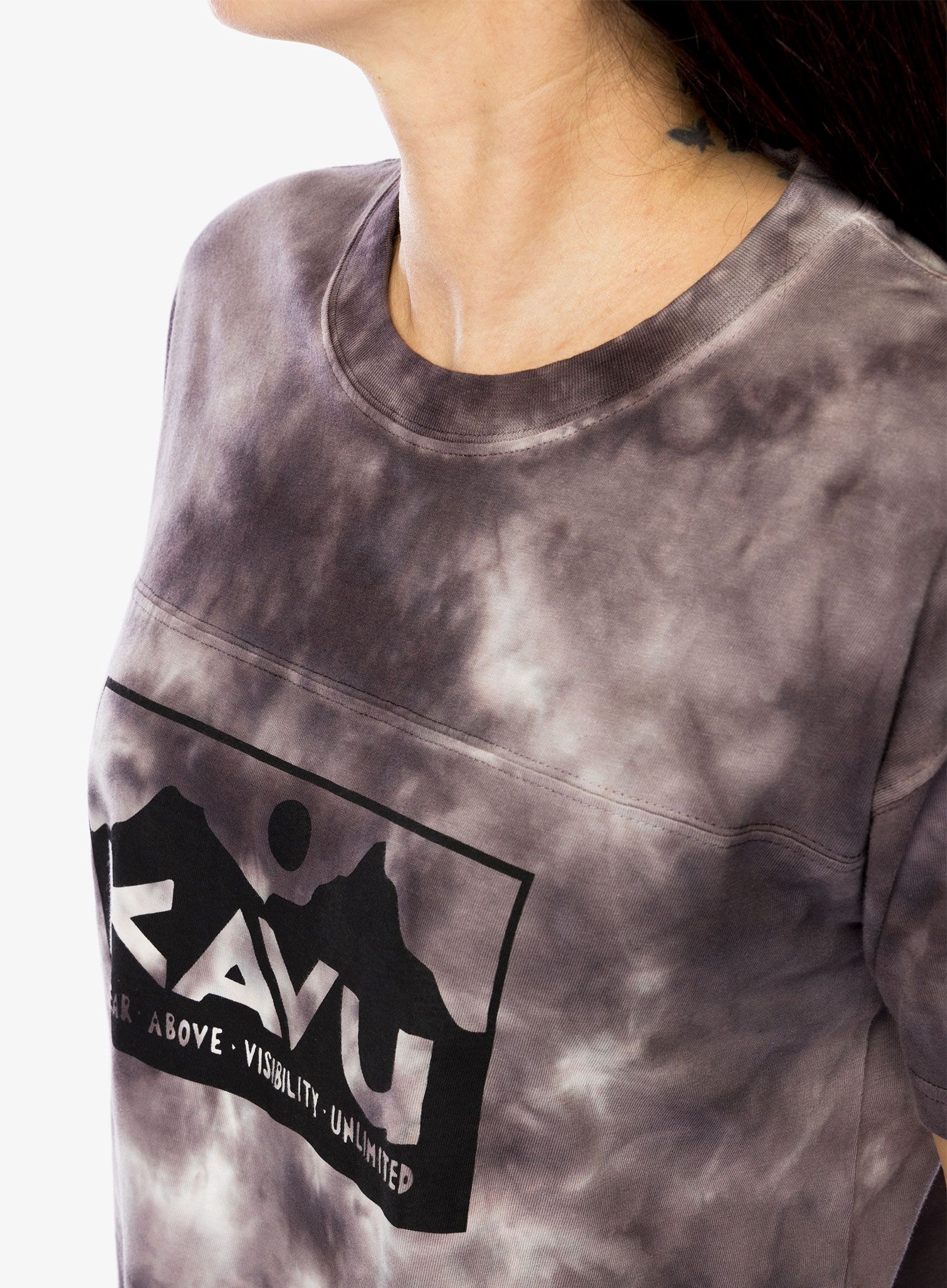 Dámské tričko s potiskem Kavu Malin - lunar tie dye