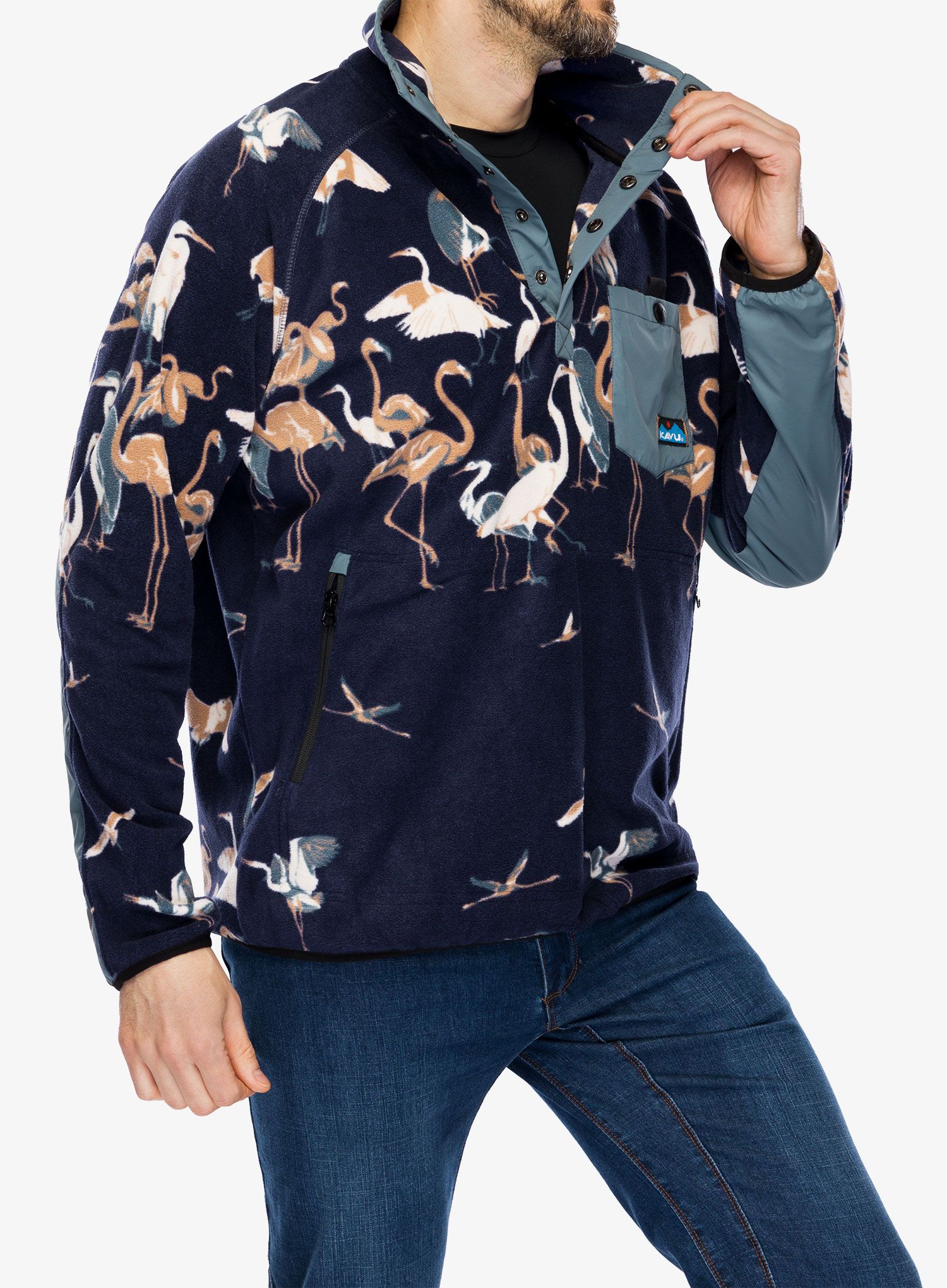 Fleece mikina Kavu Teannaway - crane crew
