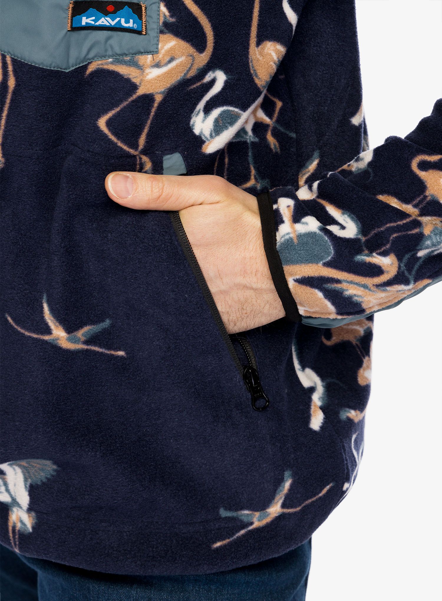 Fleece mikina Kavu Teannaway - crane crew