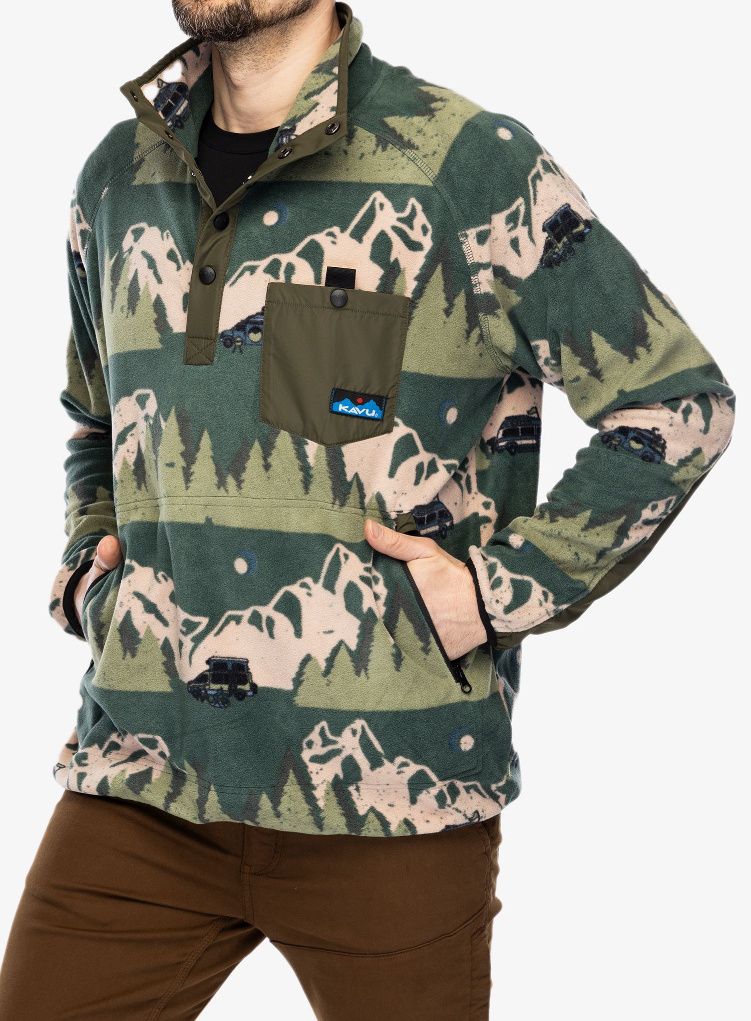 Fleece mikina Kavu Teannaway - getaway van