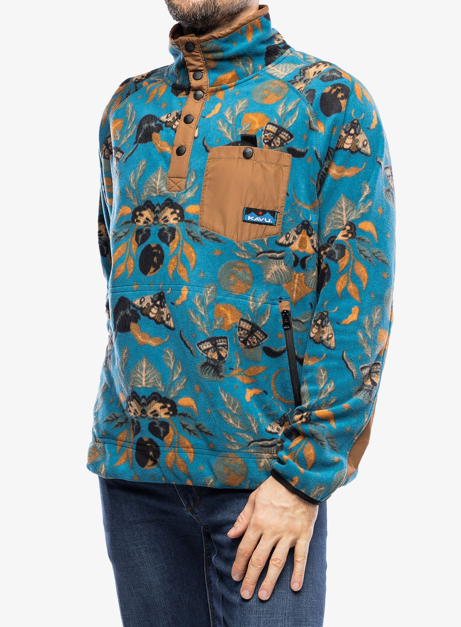 Fleece mikina Kavu Teannaway - moth new moon
