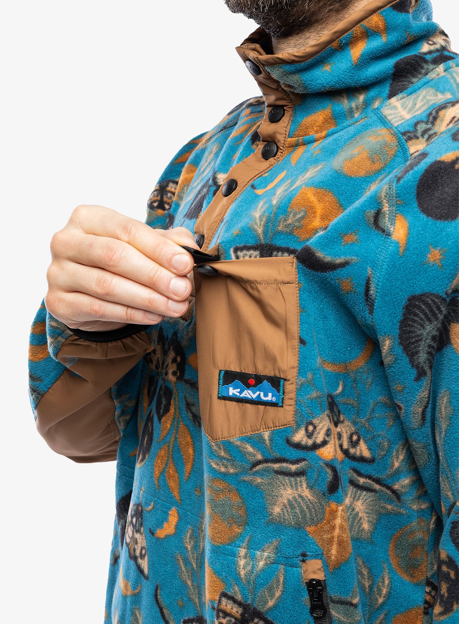 Fleece mikina Kavu Teannaway - moth new moon