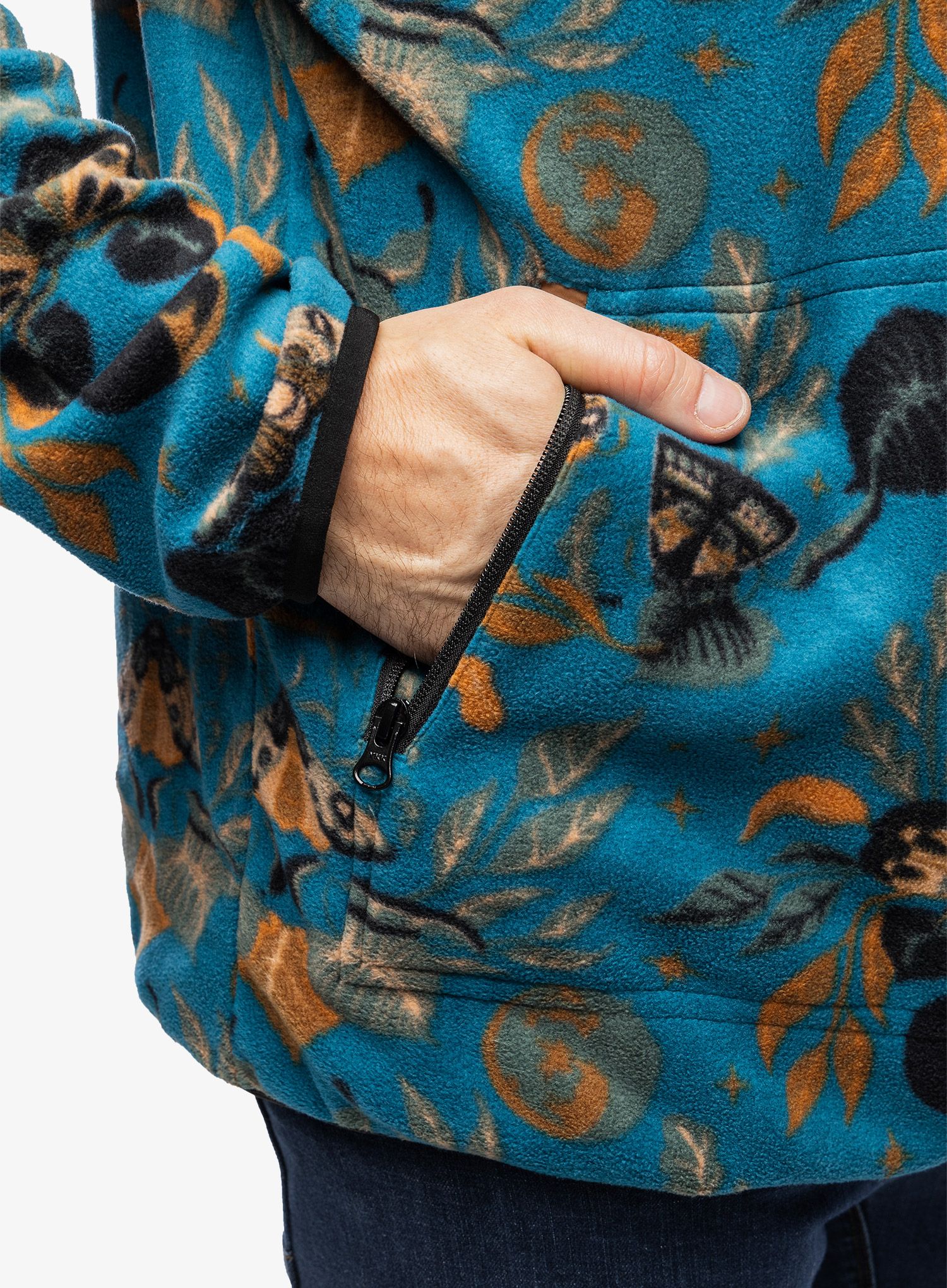 Fleece mikina Kavu Teannaway - moth new moon