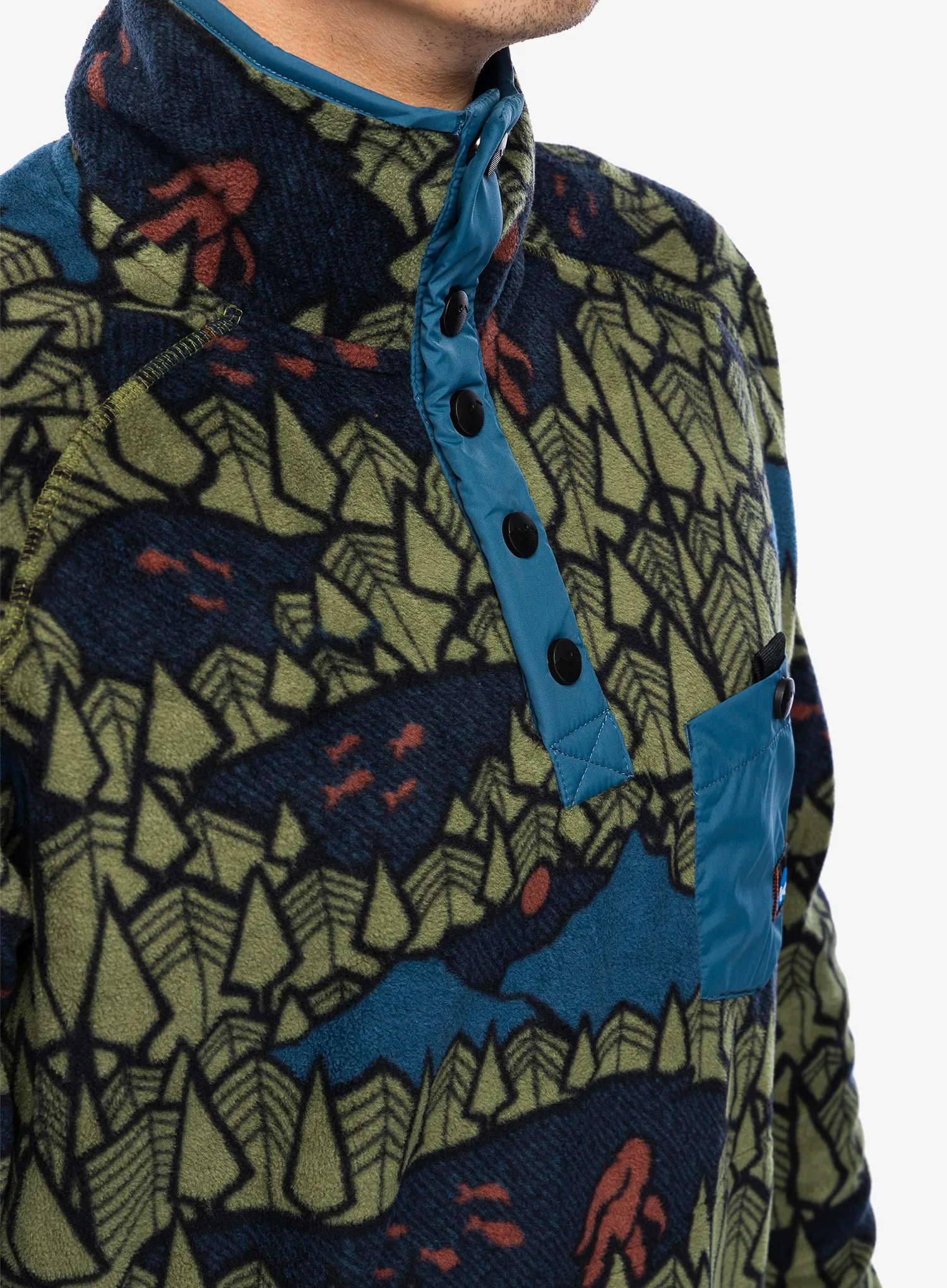 Fleece mikina Kavu Teannaway - sasquatch twilight