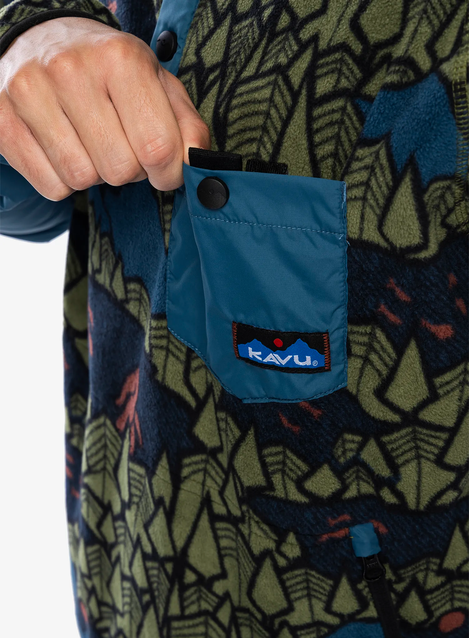 Fleece mikina Kavu Teannaway - sasquatch twilight