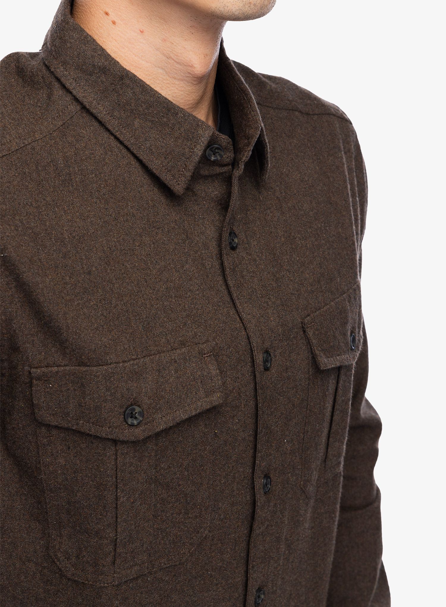 Turistická košile Kavu Trappers Peak - dark roast
