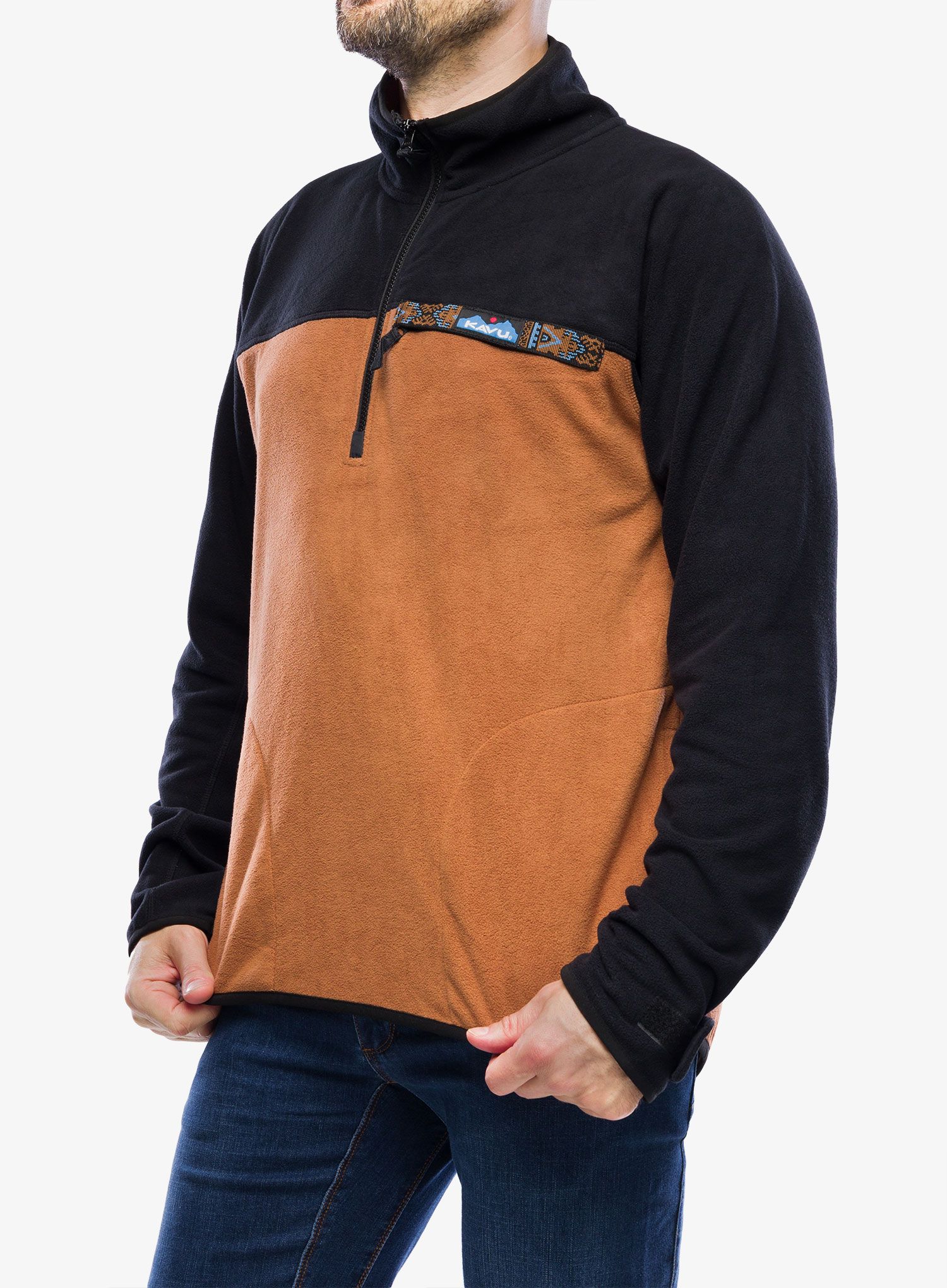 Fleece mikina Kavu Winter Throwshirt - bear oak