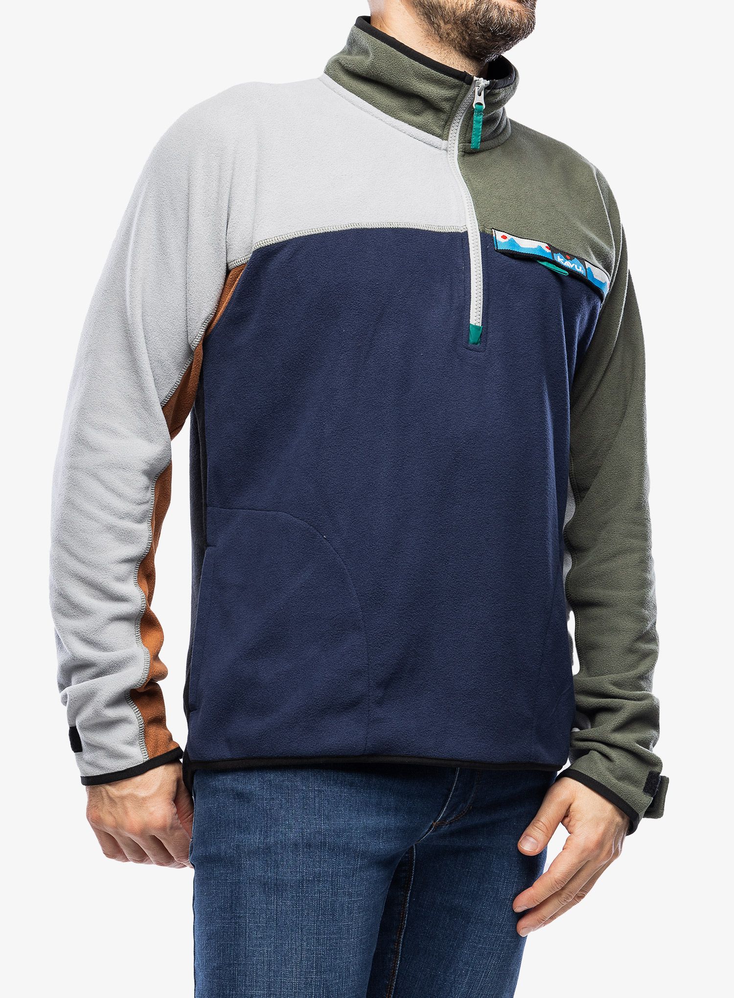 Fleece mikina Kavu Winter Throwshirt - clutter color