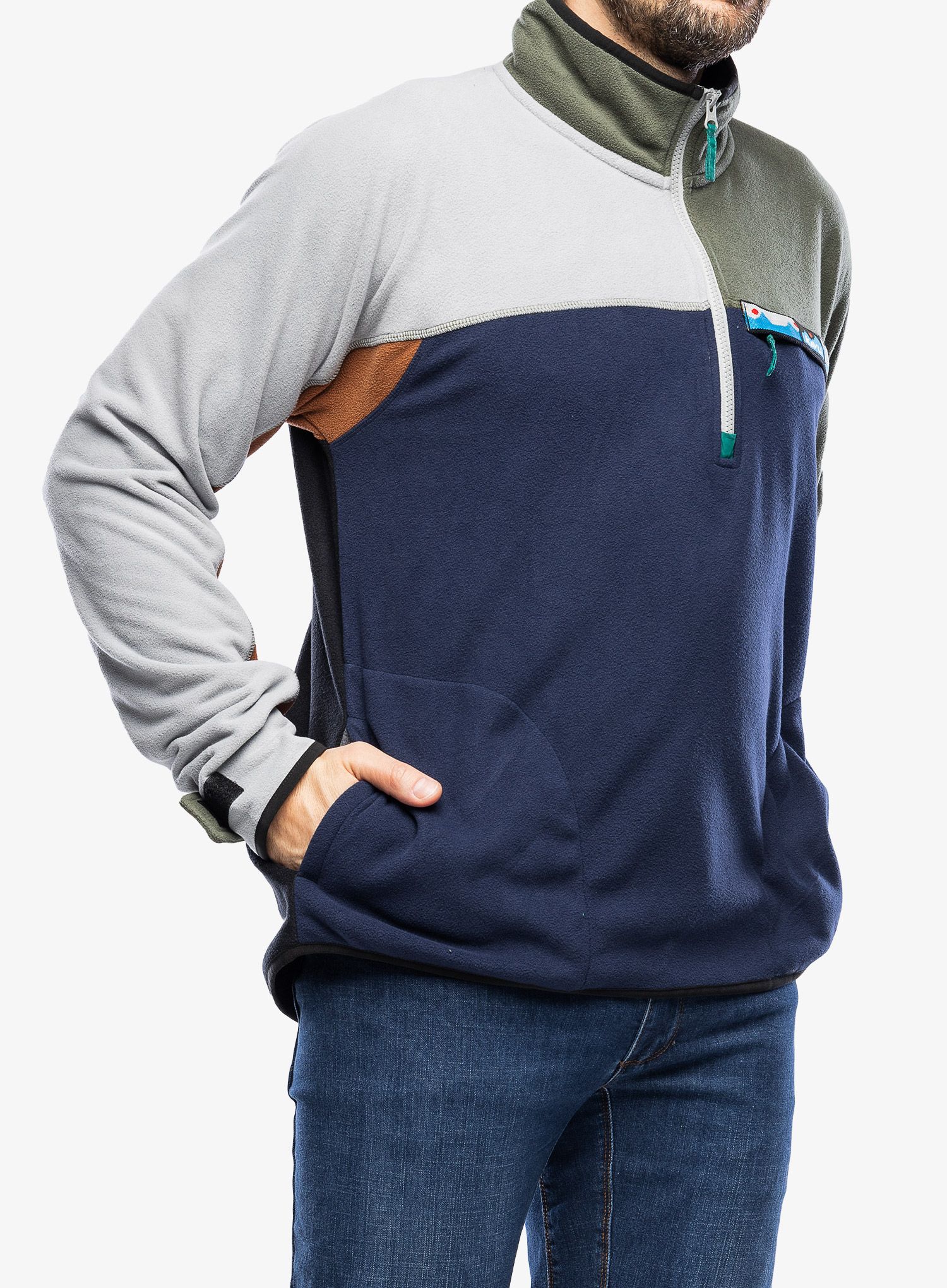 Fleece mikina Kavu Winter Throwshirt - clutter color