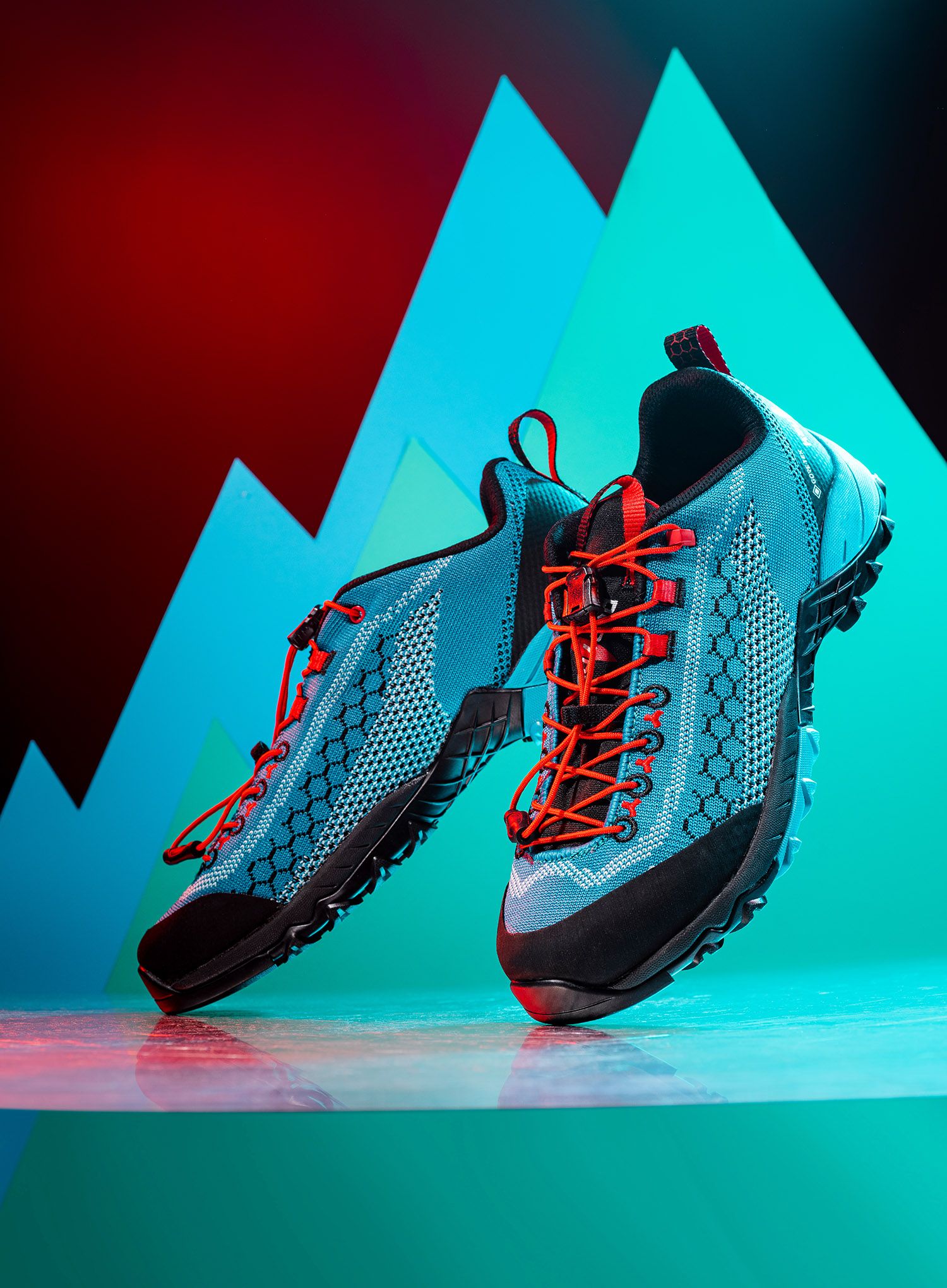Dámské boty GORE-TEX Kayland Alpha Knit GTX - turq/red