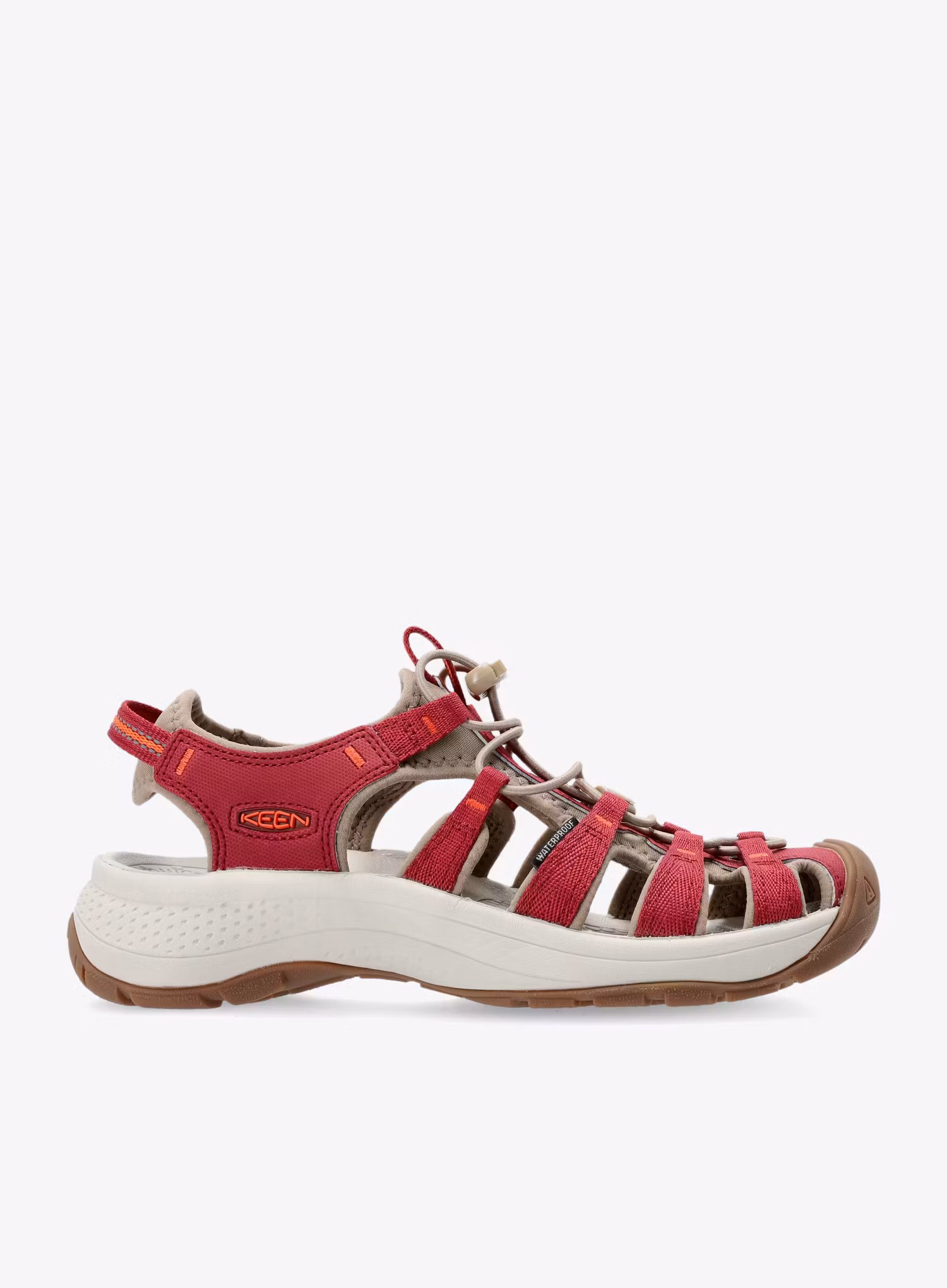 Dámské trekové sandály Keen Astoria West Sandal - merlot/scarlet ibis