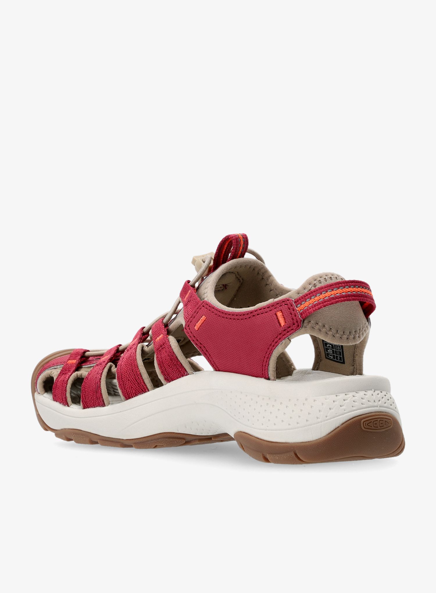 Dámské trekové sandály Keen Astoria West Sandal - merlot/scarlet ibis