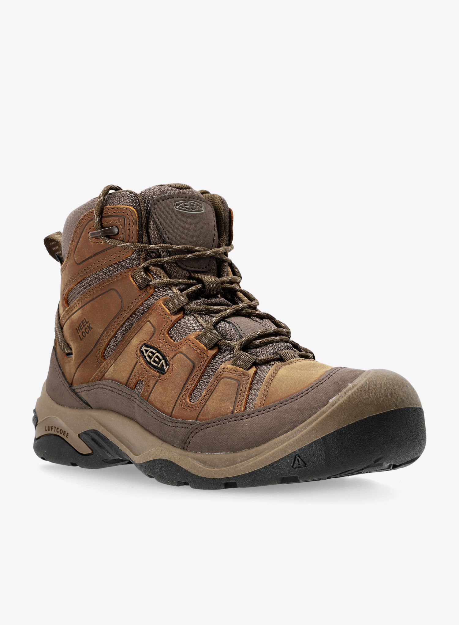 Turistické boty Keen Circadia Mid WP- bison/brindle 