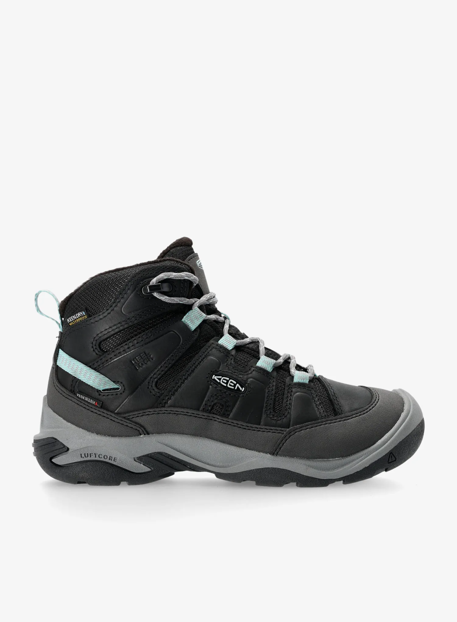 Dámské boty Keen Circadia Mid WP - black/cloud blue
