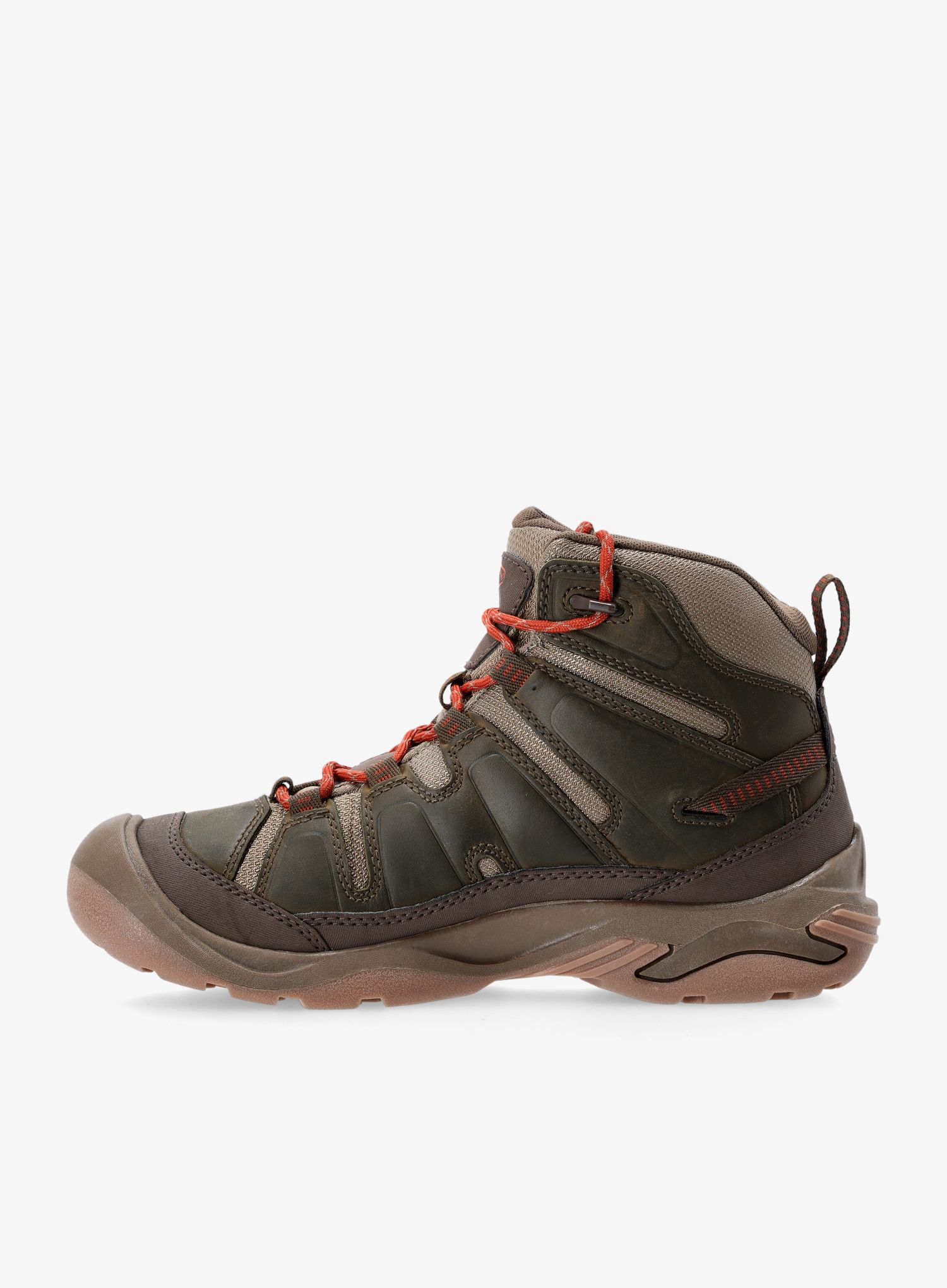 Turistické boty Keen Circadia Mid WP- dark olive/potters clay
