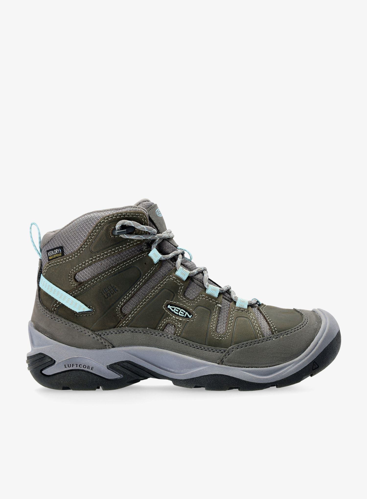 Turistické boty dámské Keen Circadia Mid WP- steel grey/cloud blue
