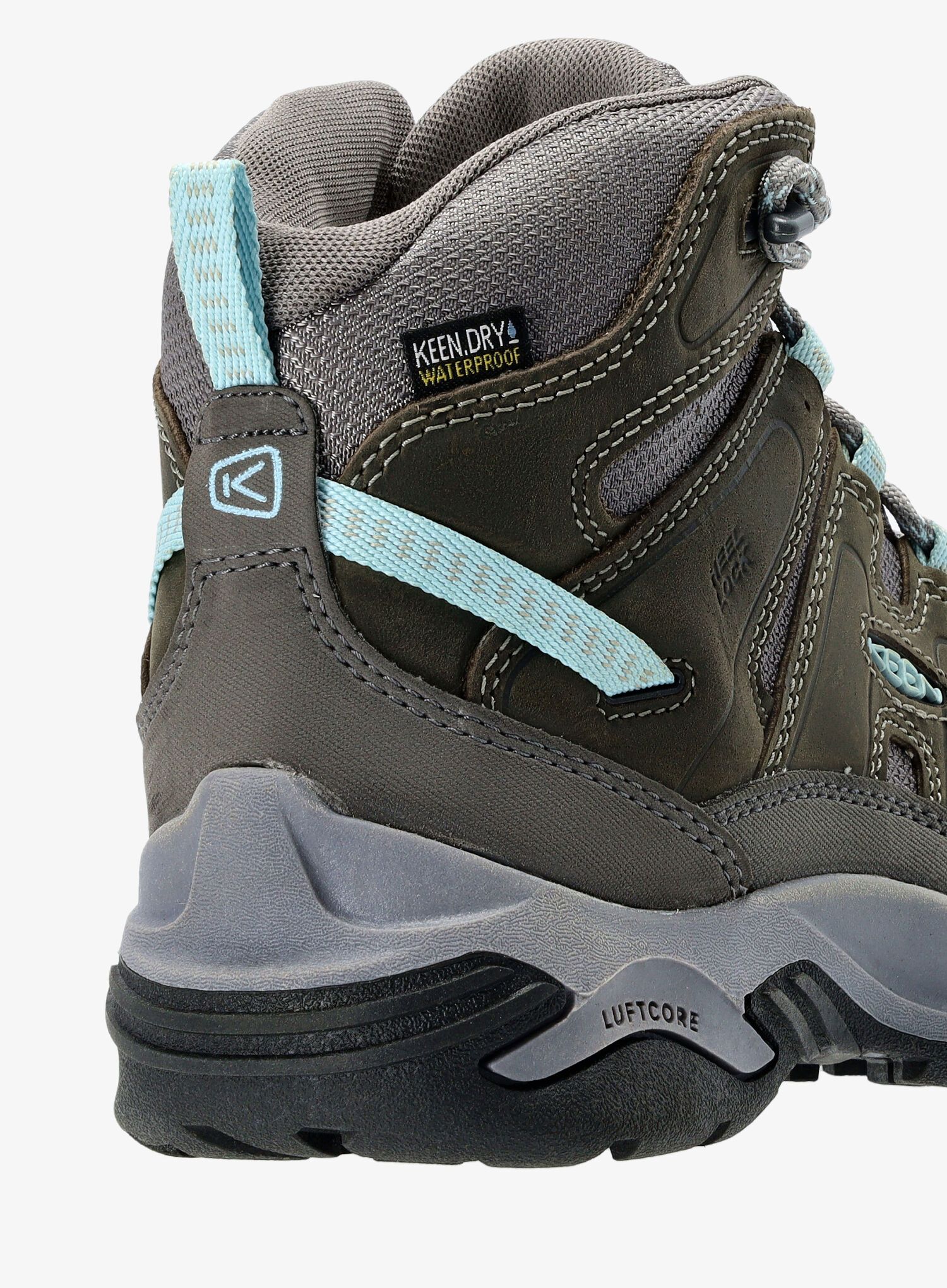 Turistické boty dámské Keen Circadia Mid WP- steel grey/cloud blue