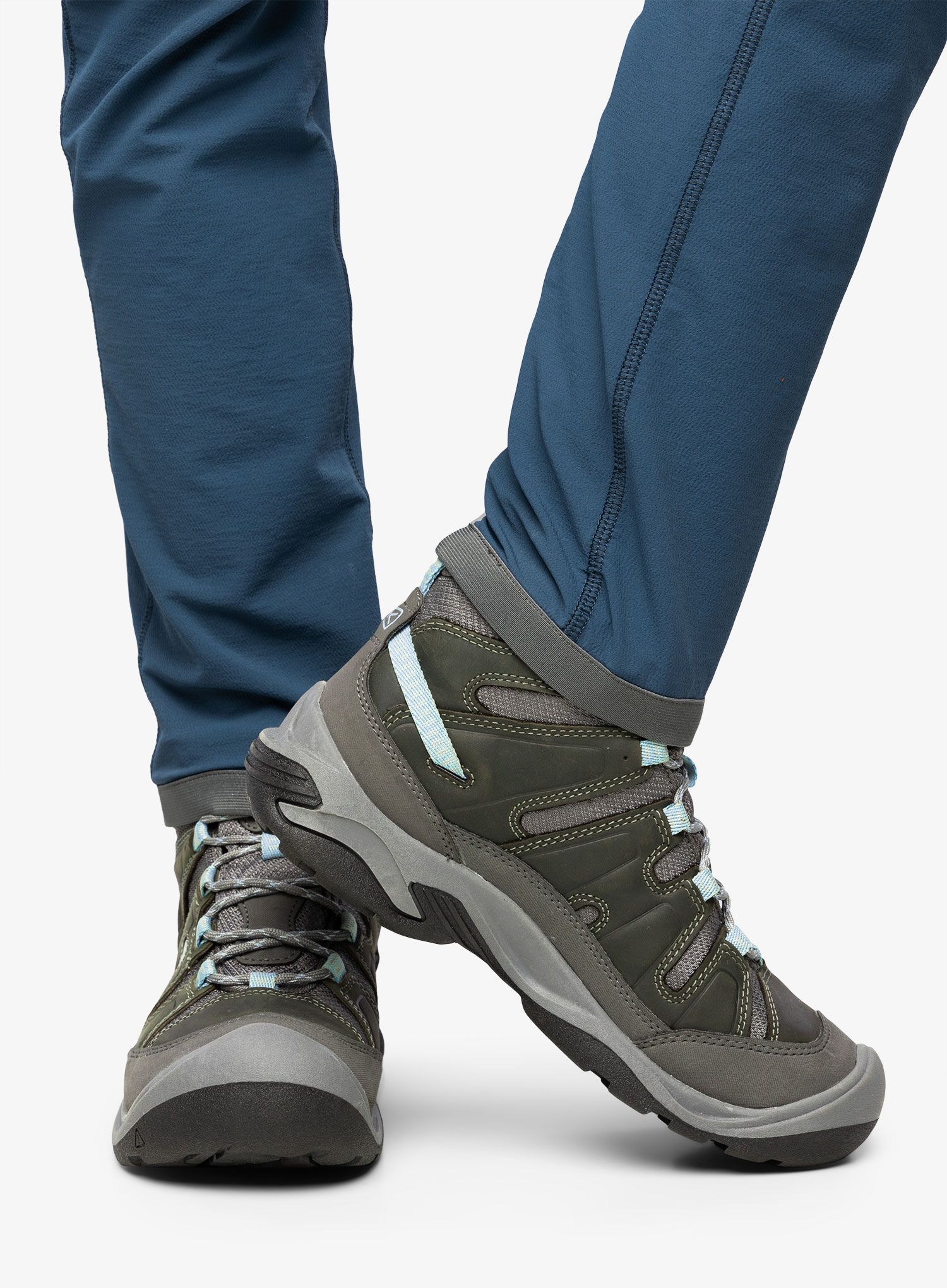 Turistické boty dámské Keen Circadia Mid WP- steel grey/cloud blue