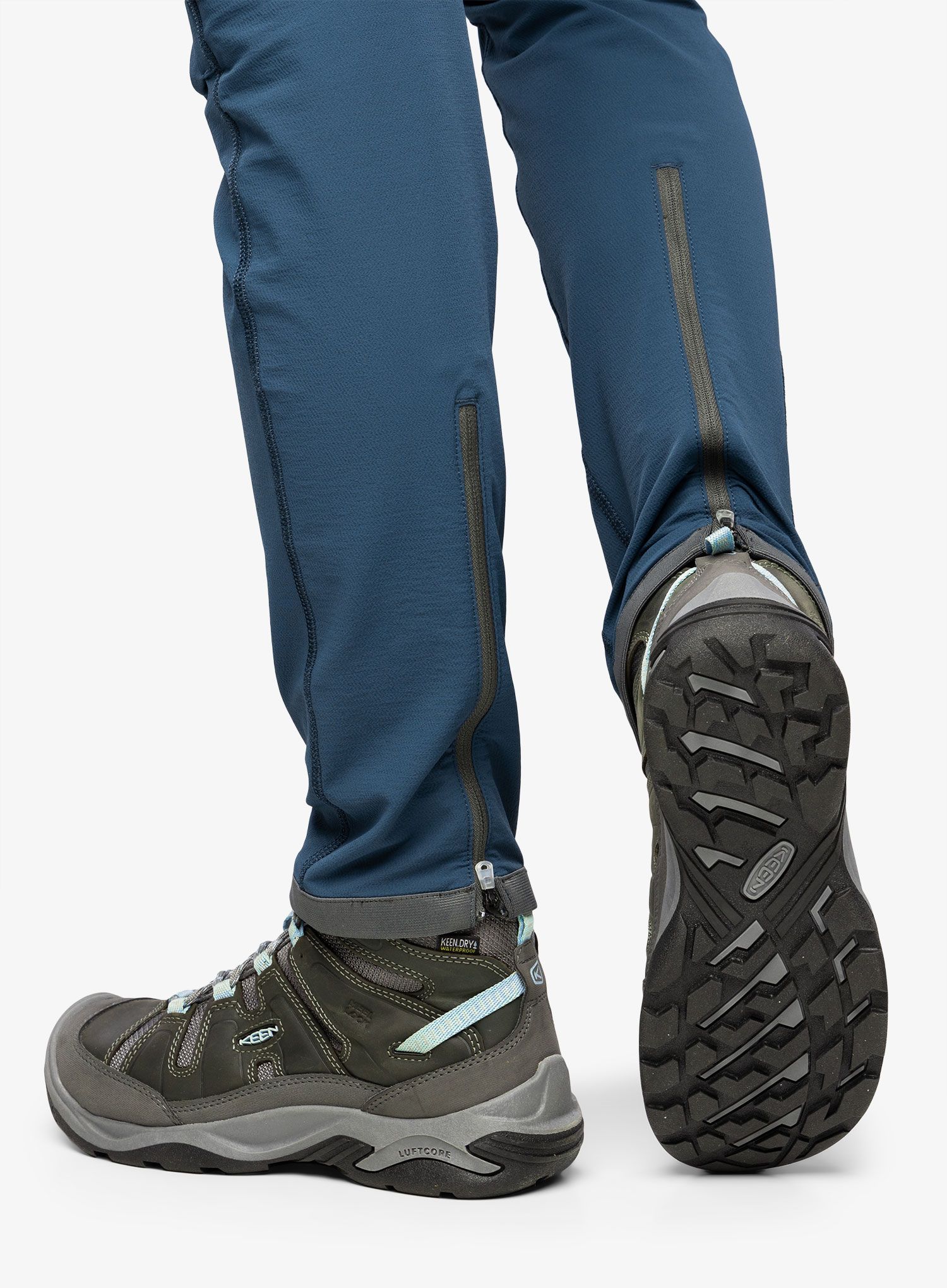 Turistické boty dámské Keen Circadia Mid WP- steel grey/cloud blue