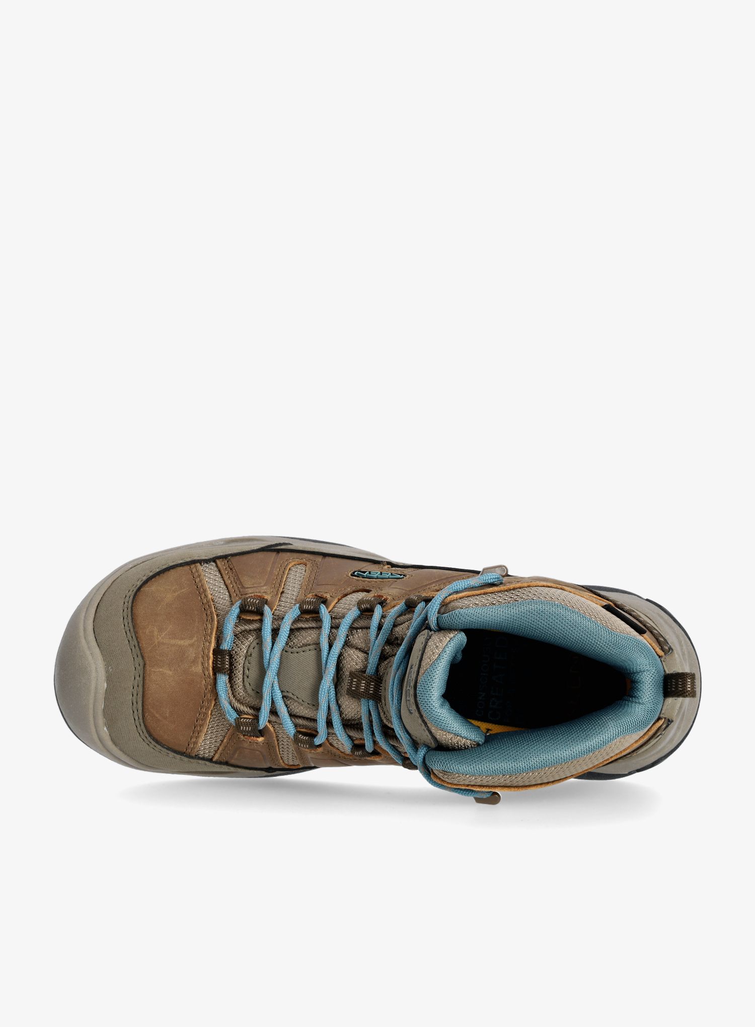 Turistické boty dámské Keen Circadia Mid WP- toasted coconut/north atlantic
