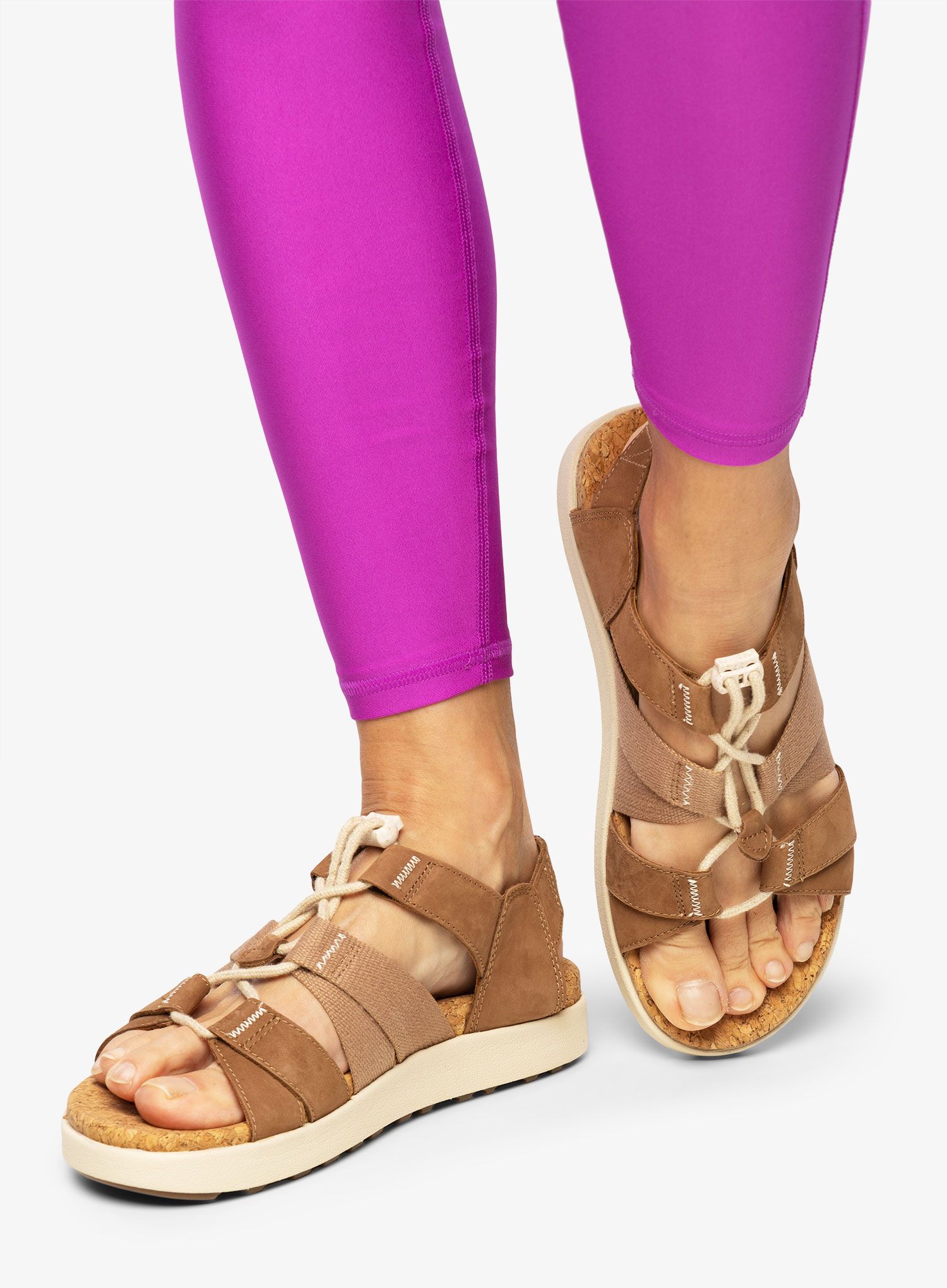 Dámské sandály Keen Elle Mixed Strap - toasted coconut/birch