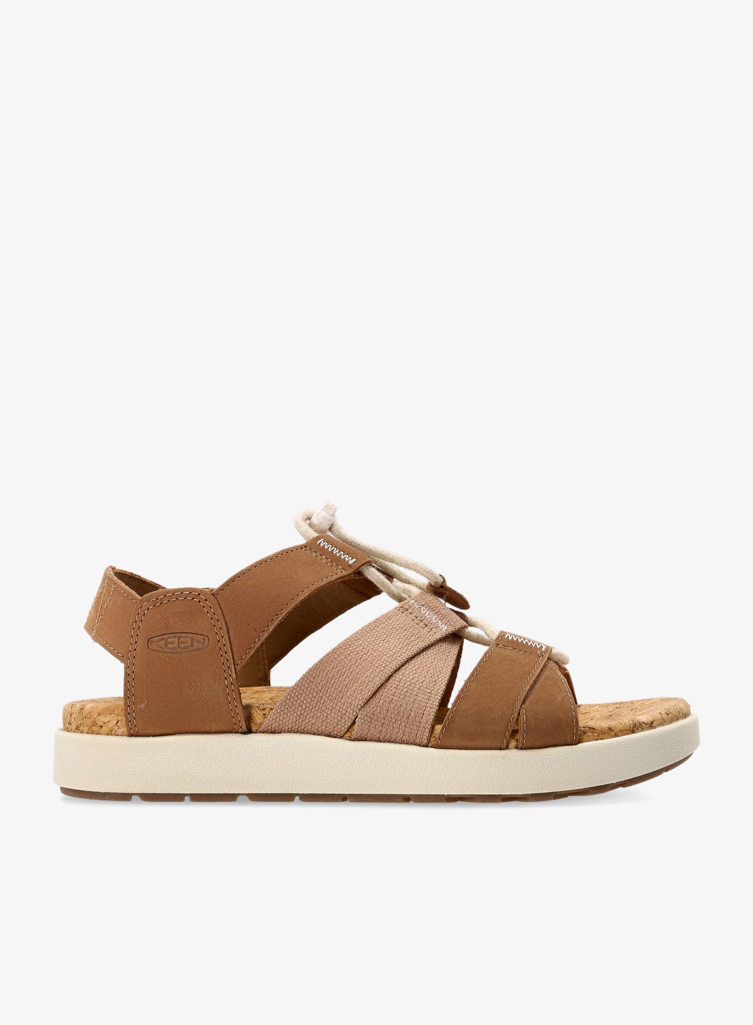 Dámské sandály Keen Elle Mixed Strap - toasted coconut/birch