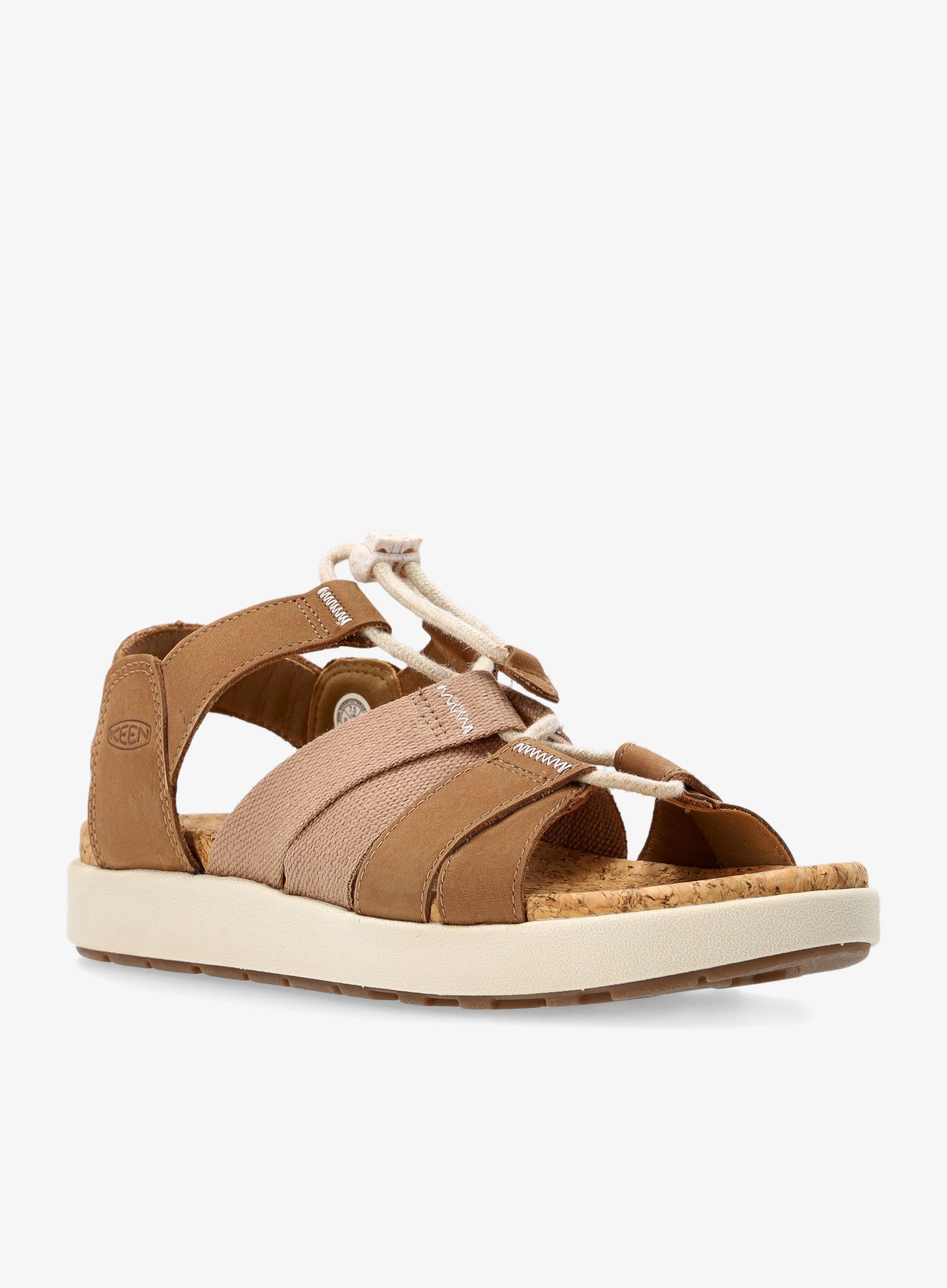 Dámské sandály Keen Elle Mixed Strap - toasted coconut/birch