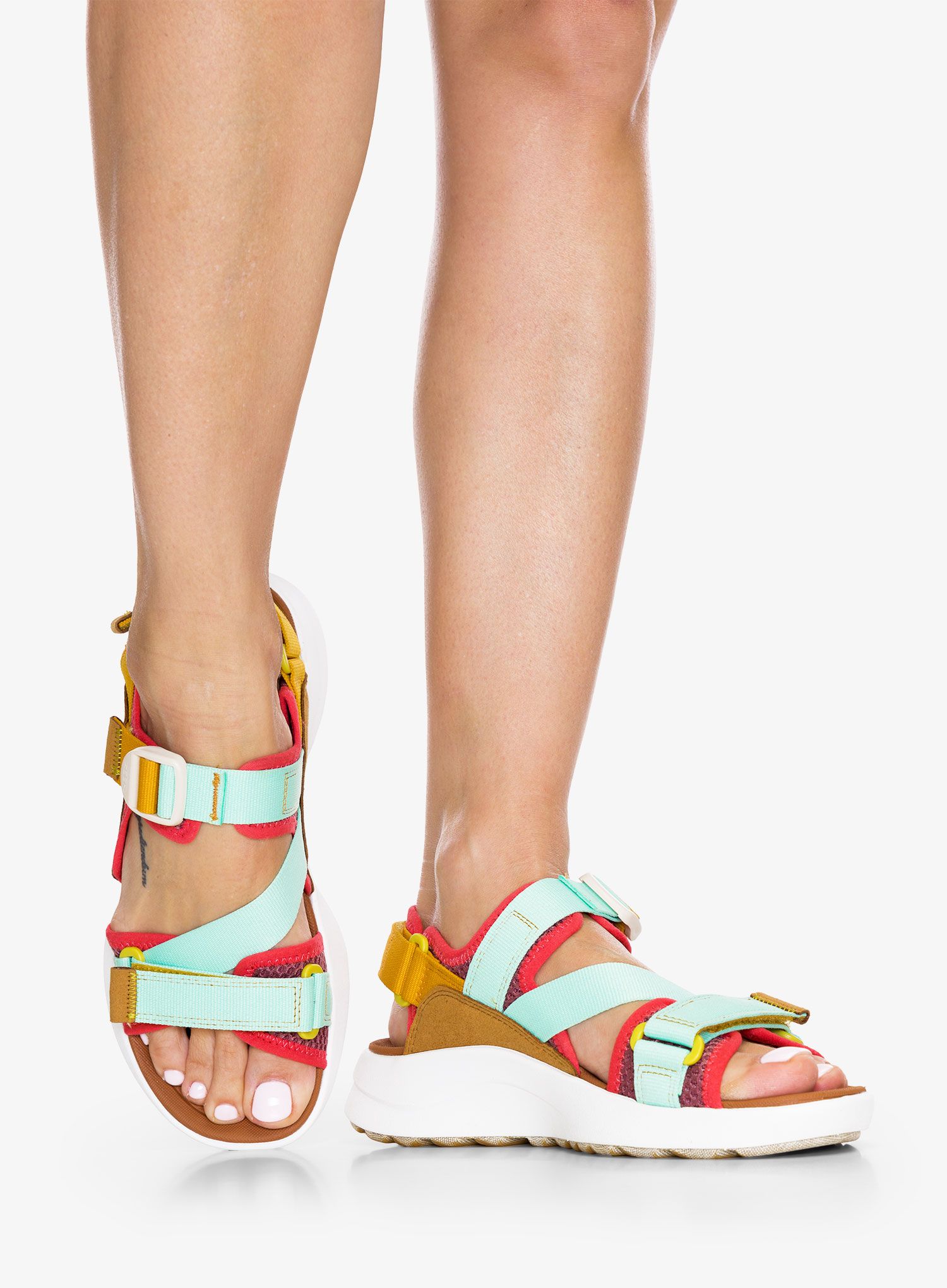 Dámské sandály Keen Elle Sport Backstrap - golden yellow/lichen