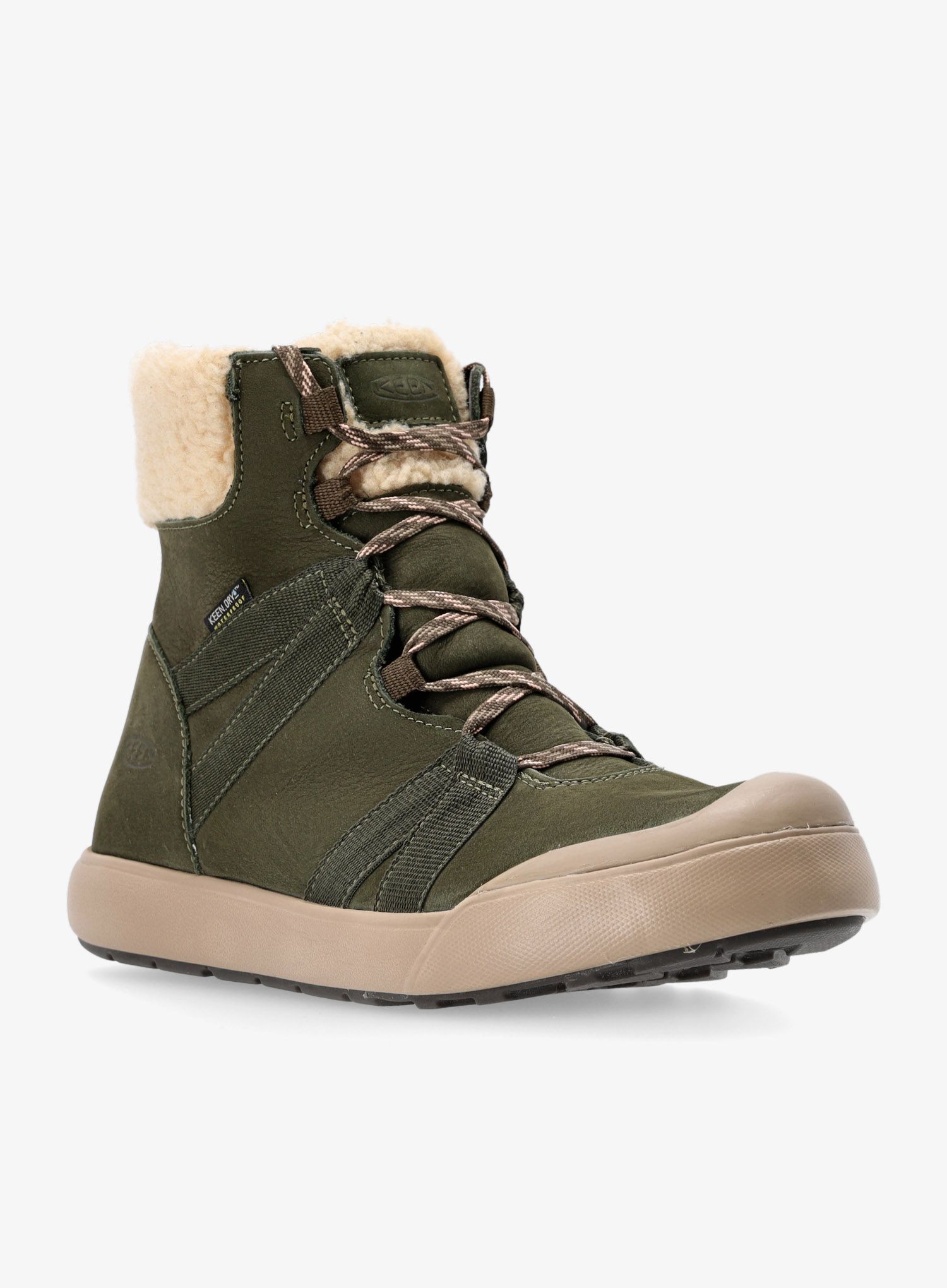 Zimní boty dámské Keen Elle Winter Boot WP- forest night/pink sand