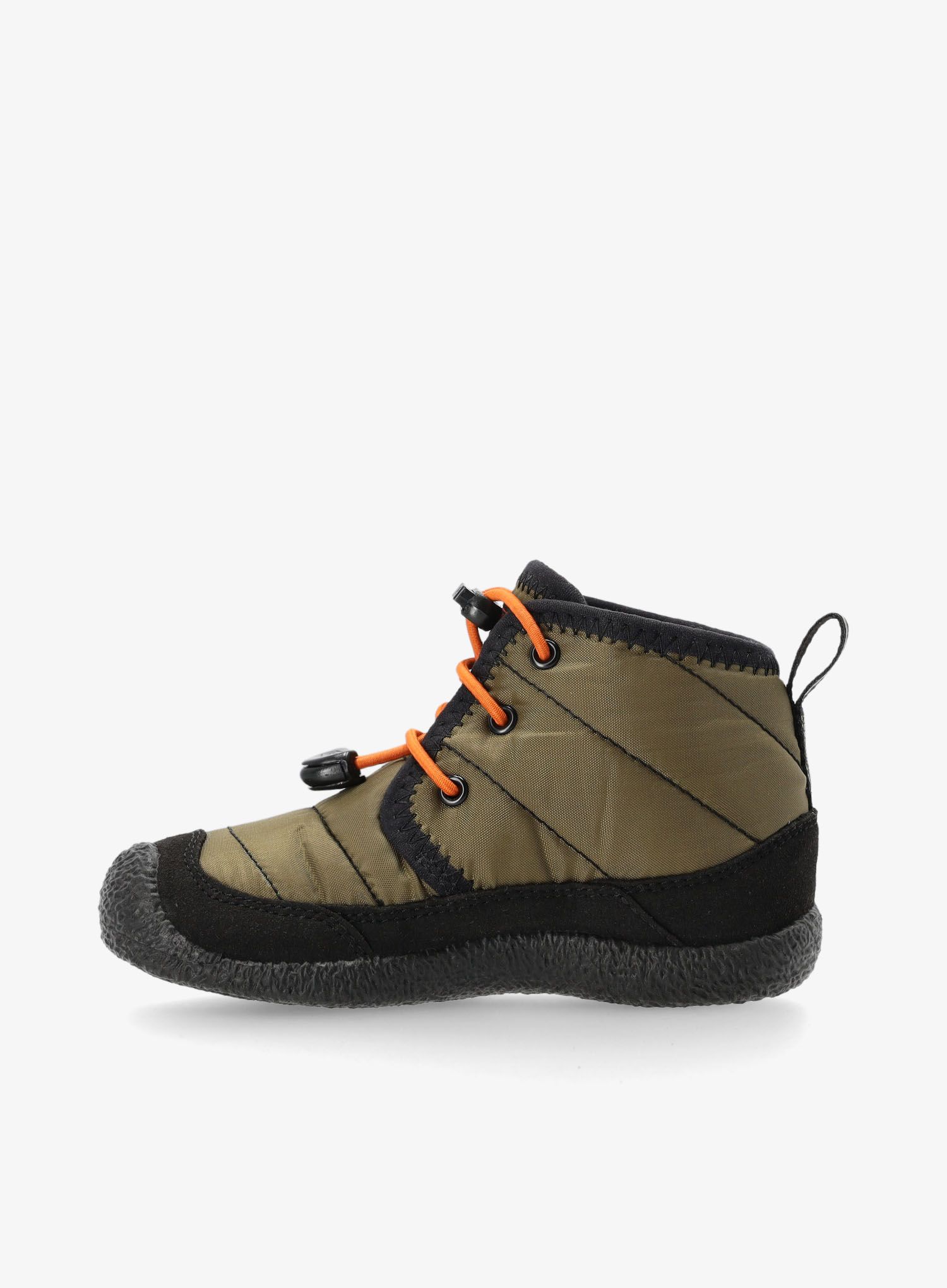Dětské boty Keen Howser II Chukka WP Kids - dark olive/gold flame