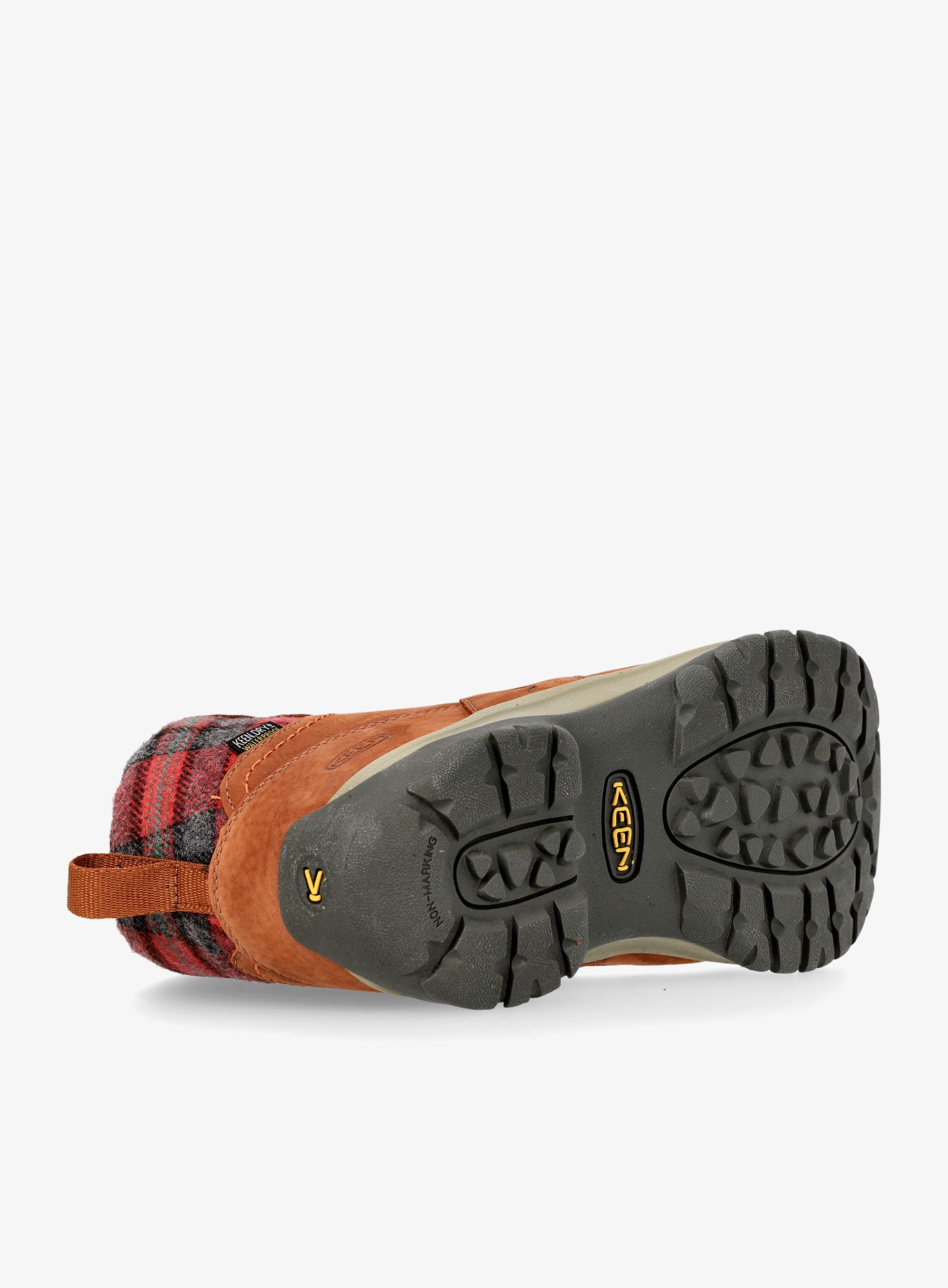Turistické boty dámské Keen Kaci III Winter Mid WP- tortoise shell/red plaid